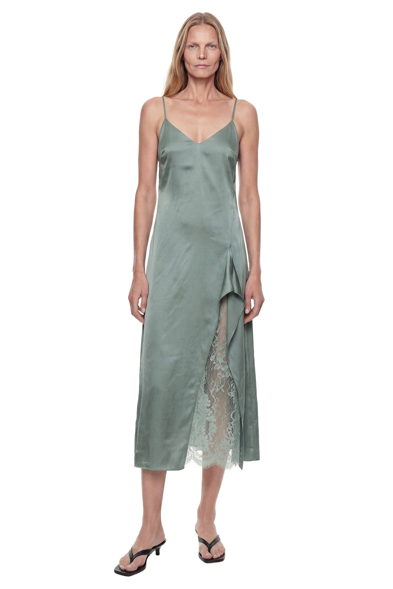 ACNE Studios Satin Slip Midi Dress