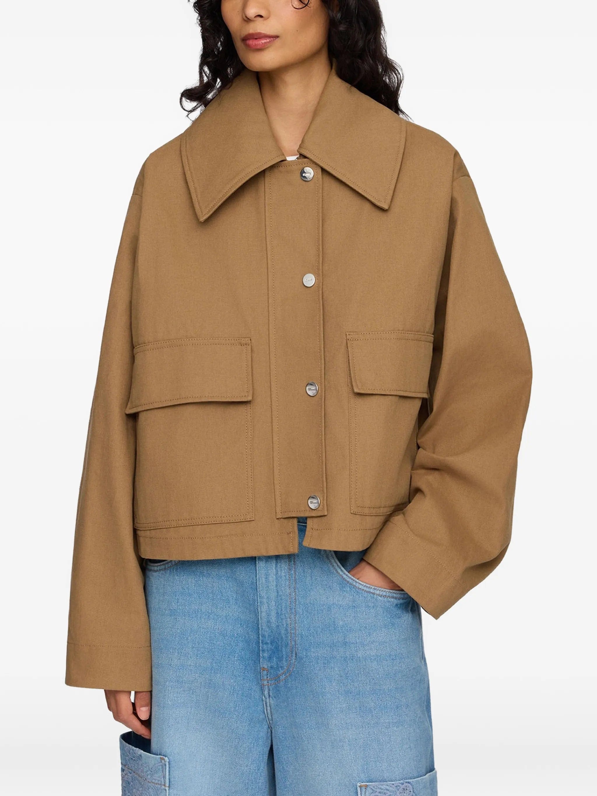 GANNI flap - pocket jacket