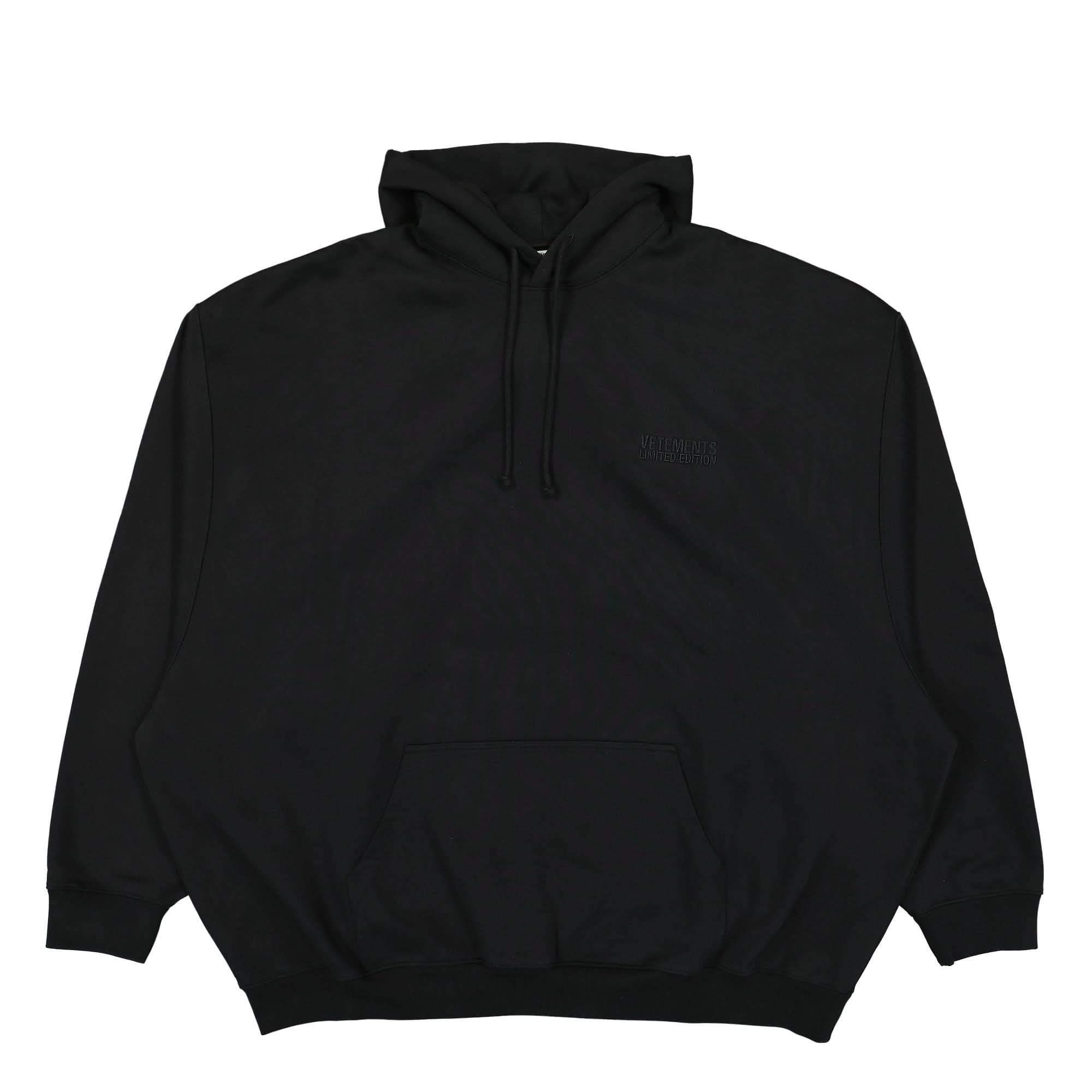 Vetements Embroidered Tonal Logo Hoodie