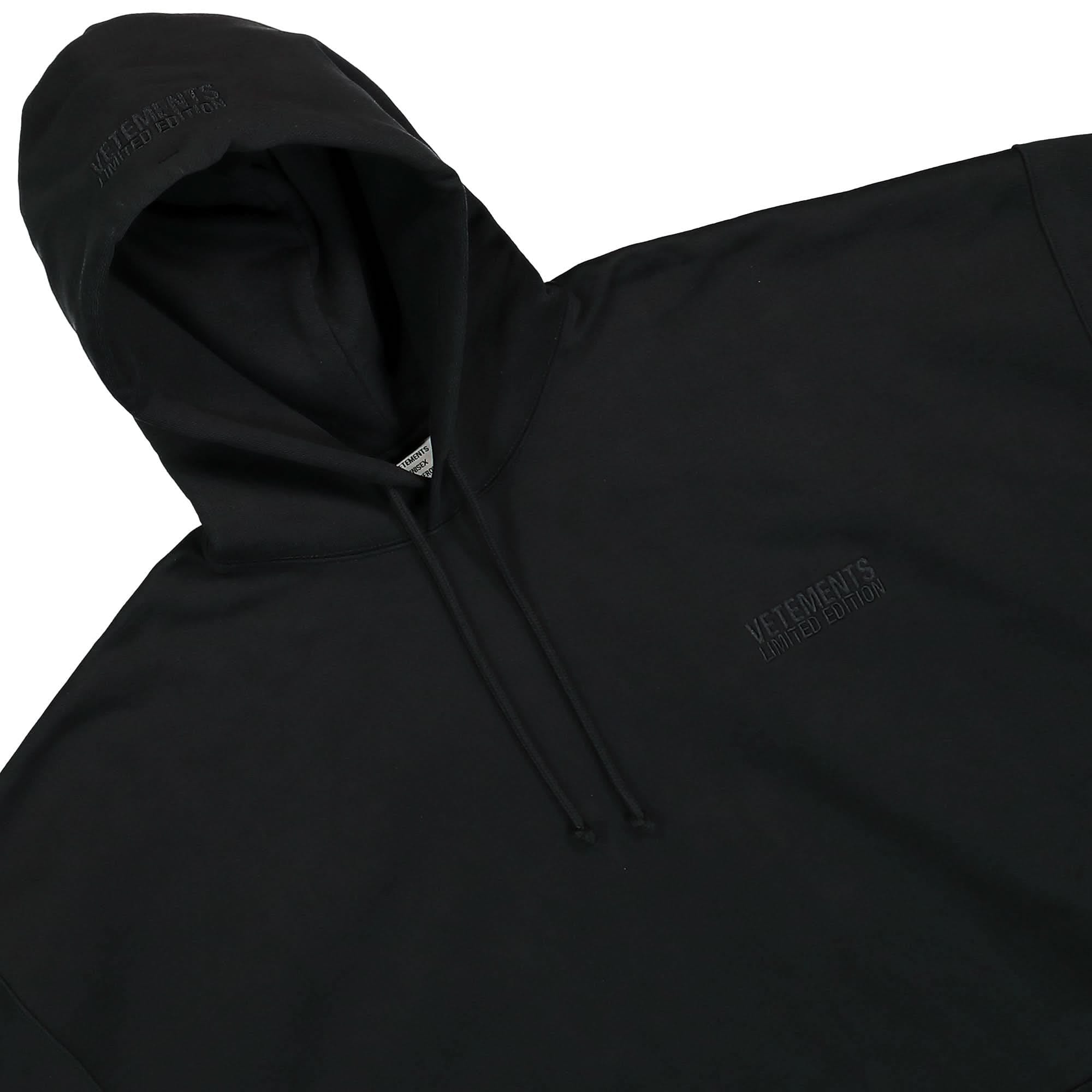 Vetements Embroidered Tonal Logo Hoodie