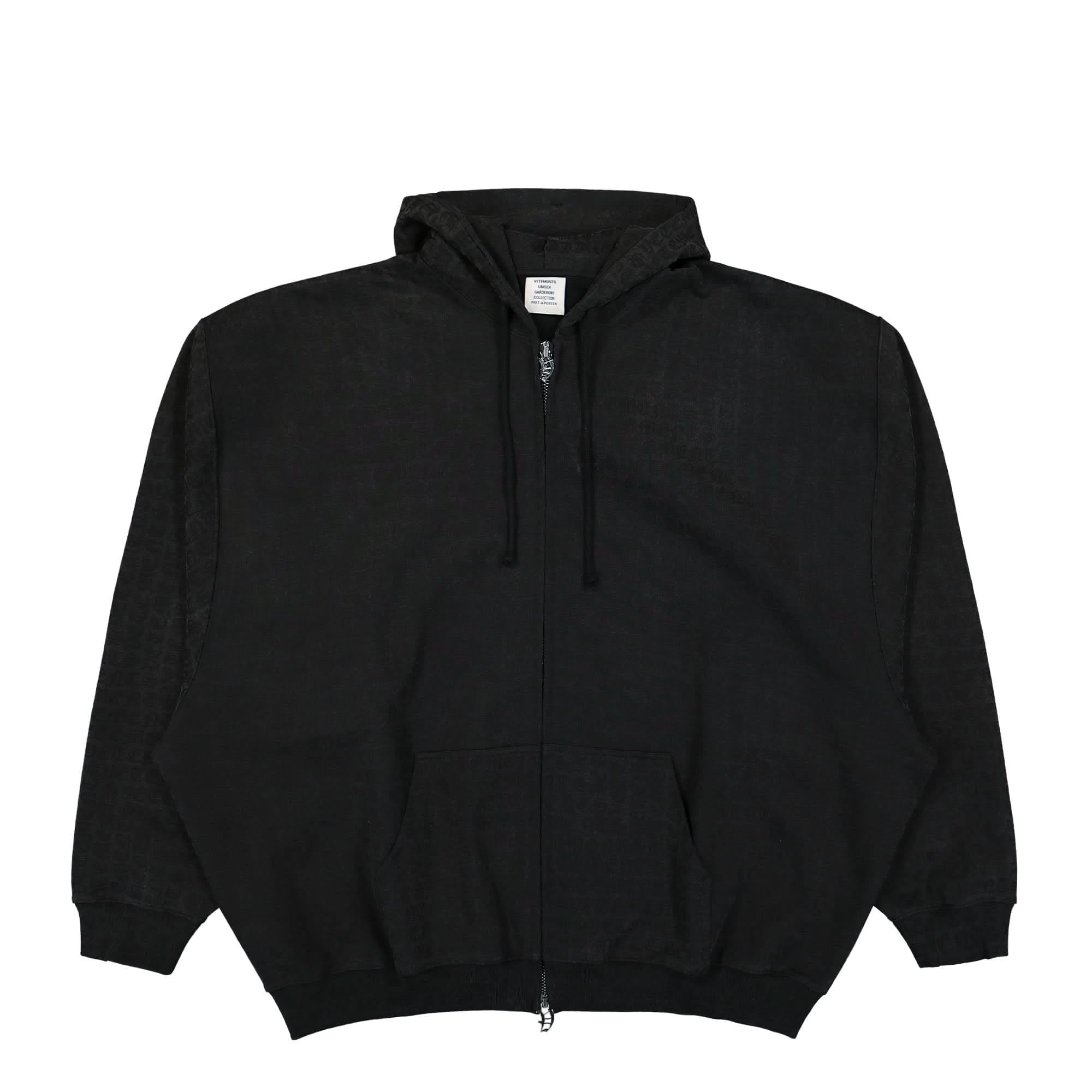 Vetements Gothic Monogram Zip - Hoodie