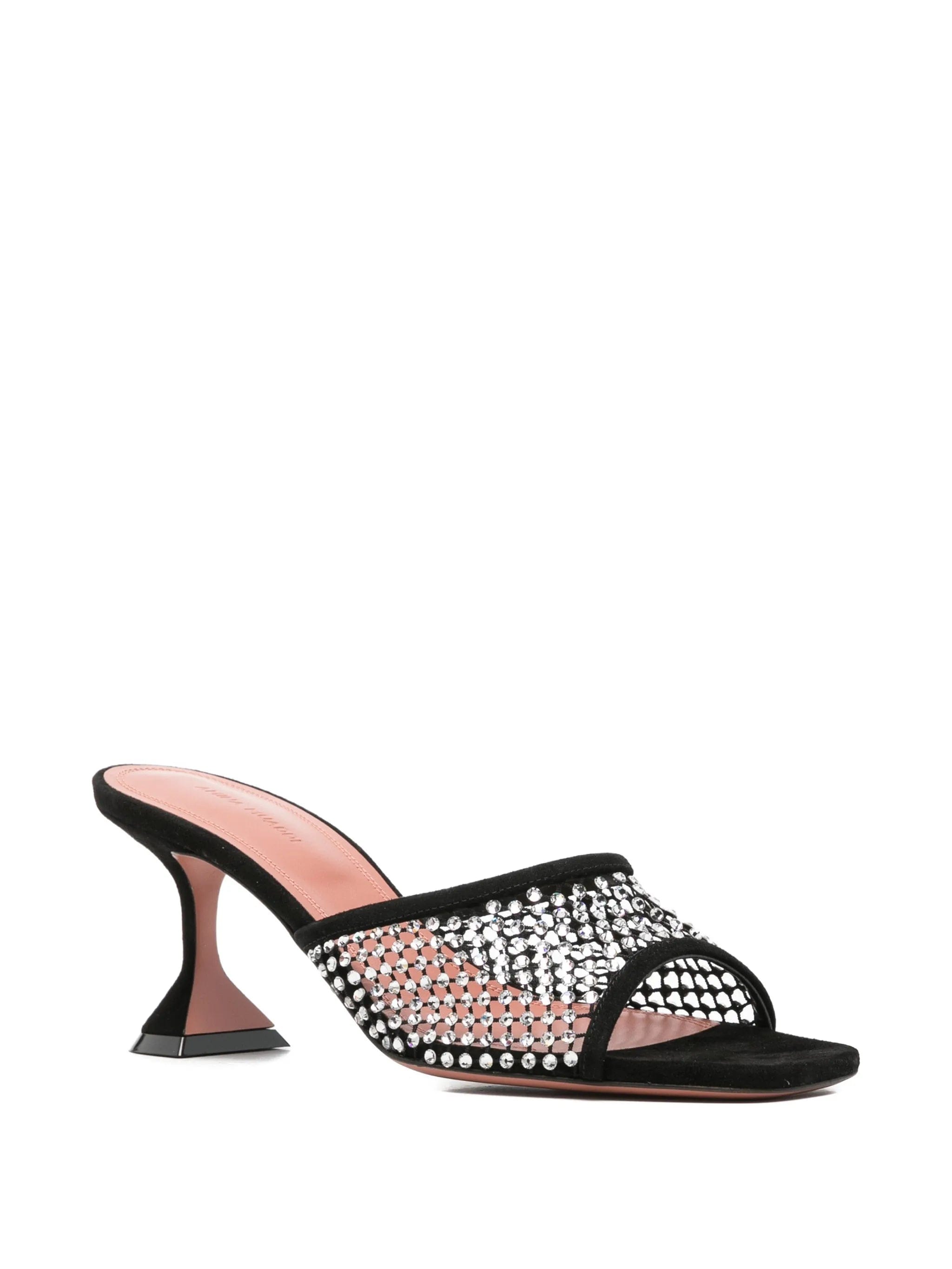 Amina Muaddi Lupita crystal - embellished mules