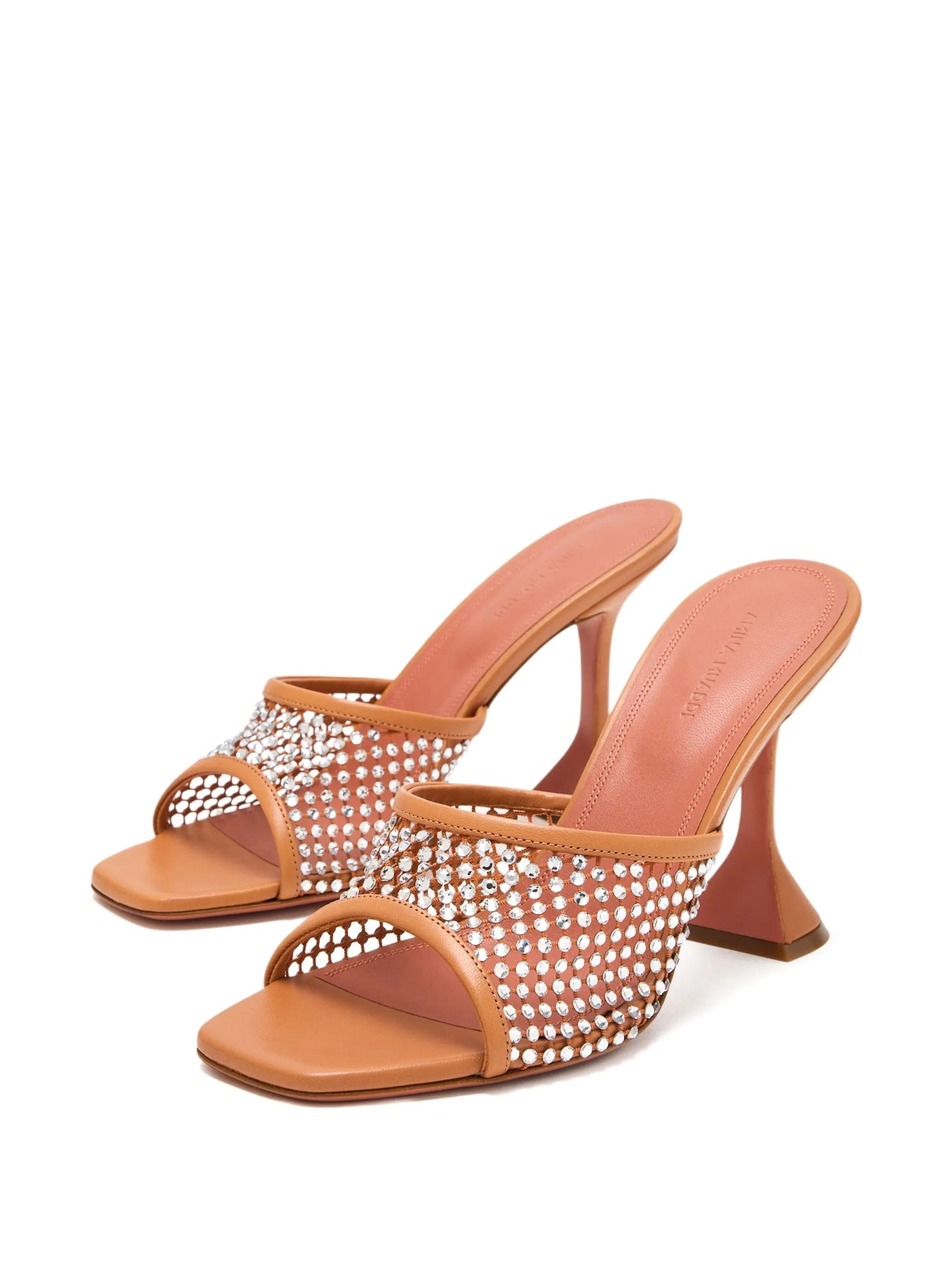Amina Muaddi Lupita embellished sandals