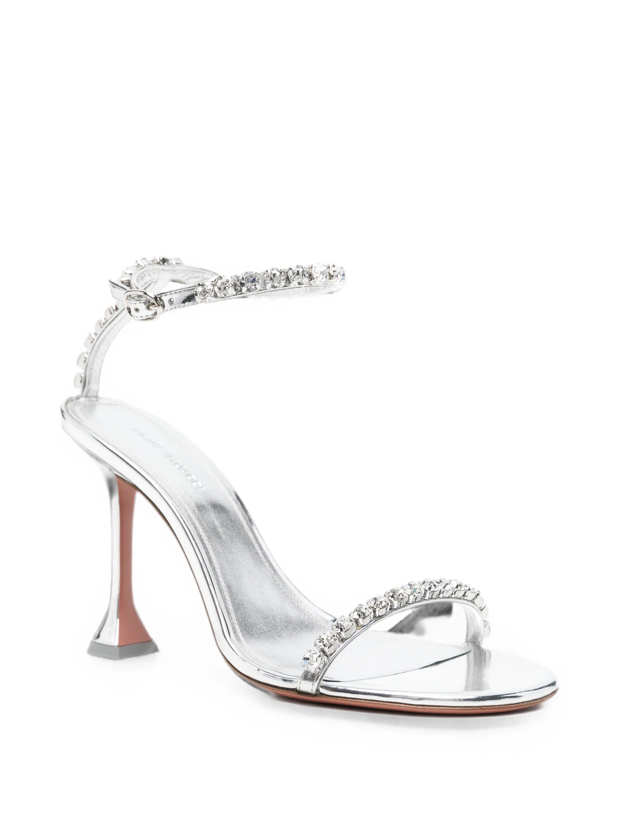 Amina Muaddi Gigi crystal - embellished heeled sandals
