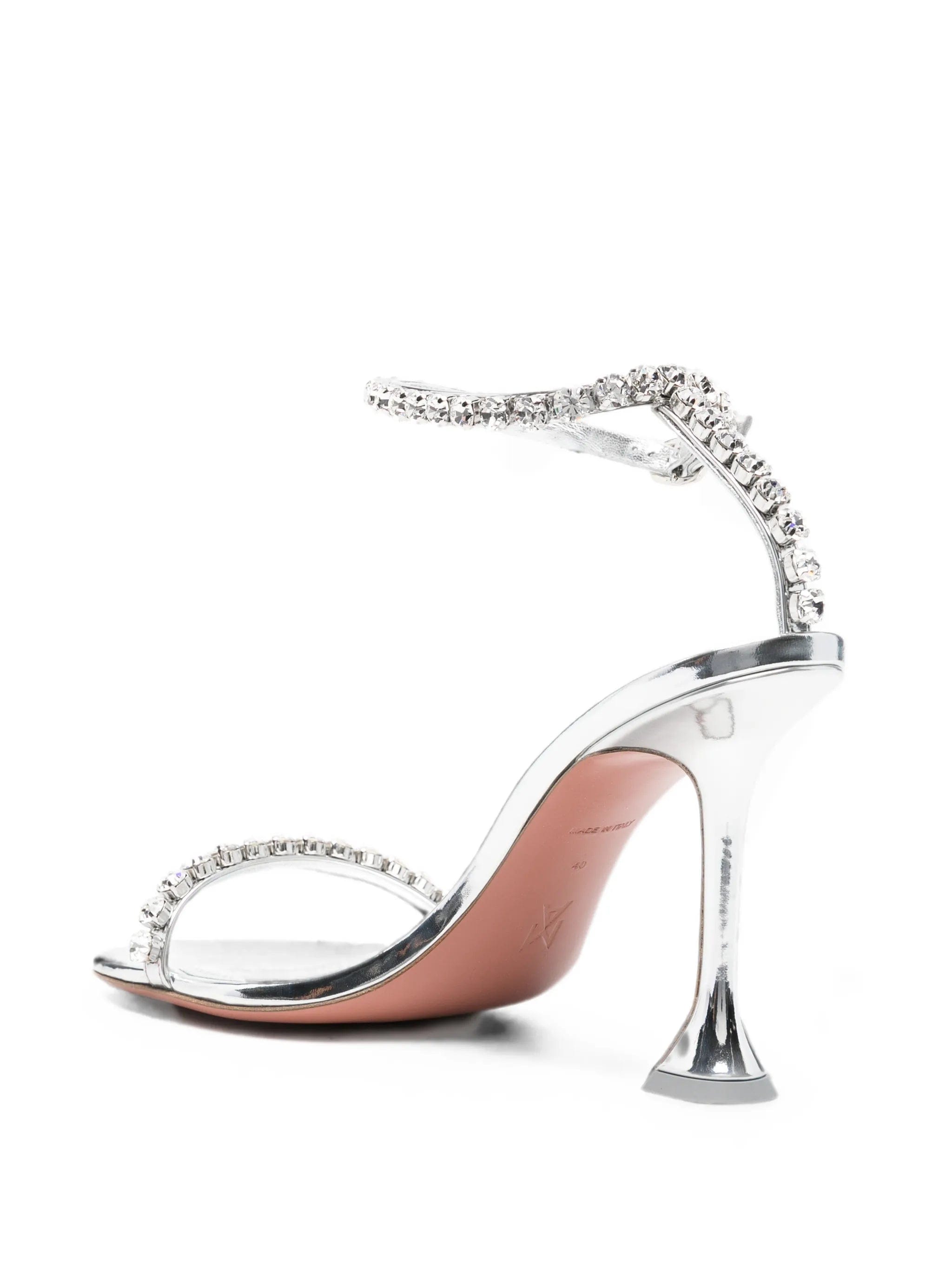 Amina Muaddi Gigi crystal - embellished heeled sandals