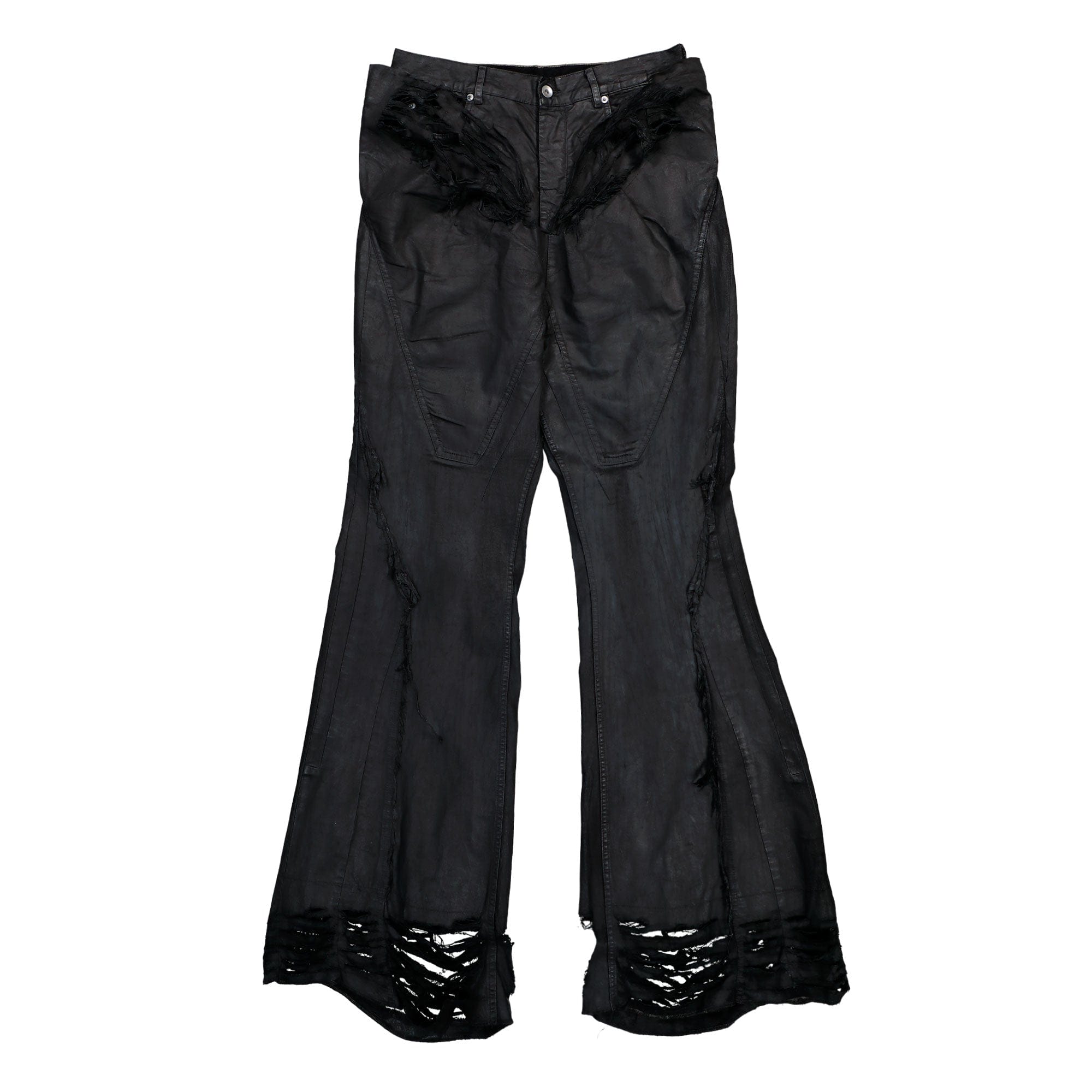 Rick Owens Slivered Bootcut Denim Pants
