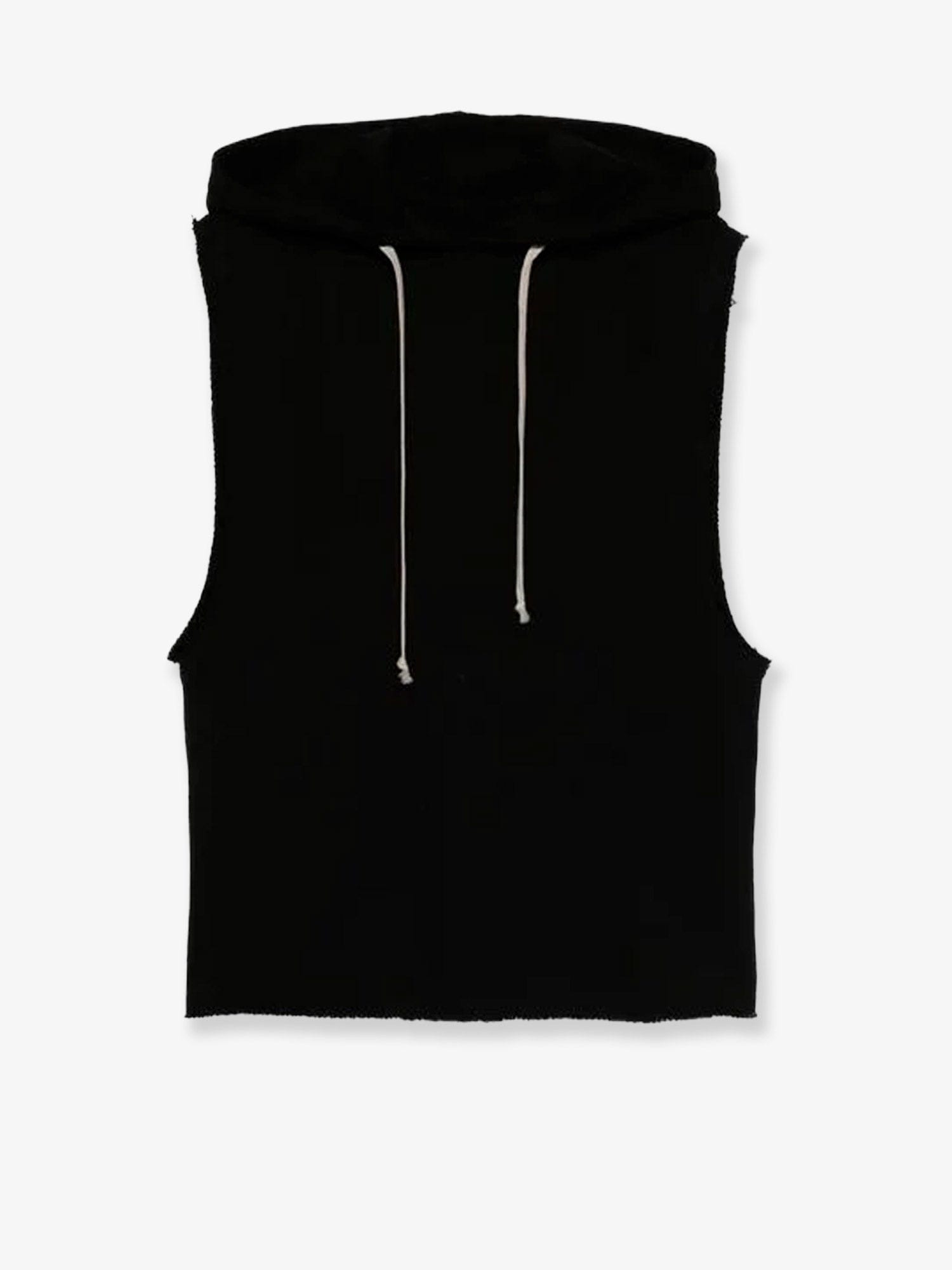 RICK OWENS Sleeveless organic cotton sweatshirt