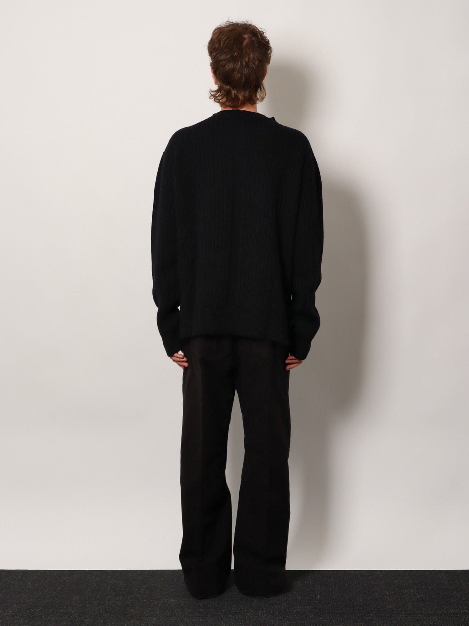 RICK OWENS Fisherman Round Neck virgin wool sweater