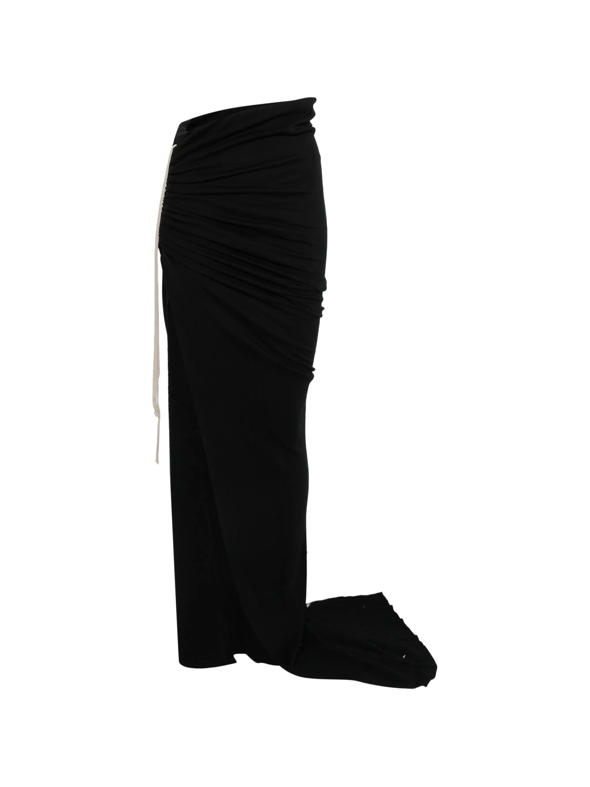Rick Owens Edfu ruched maxi skirt