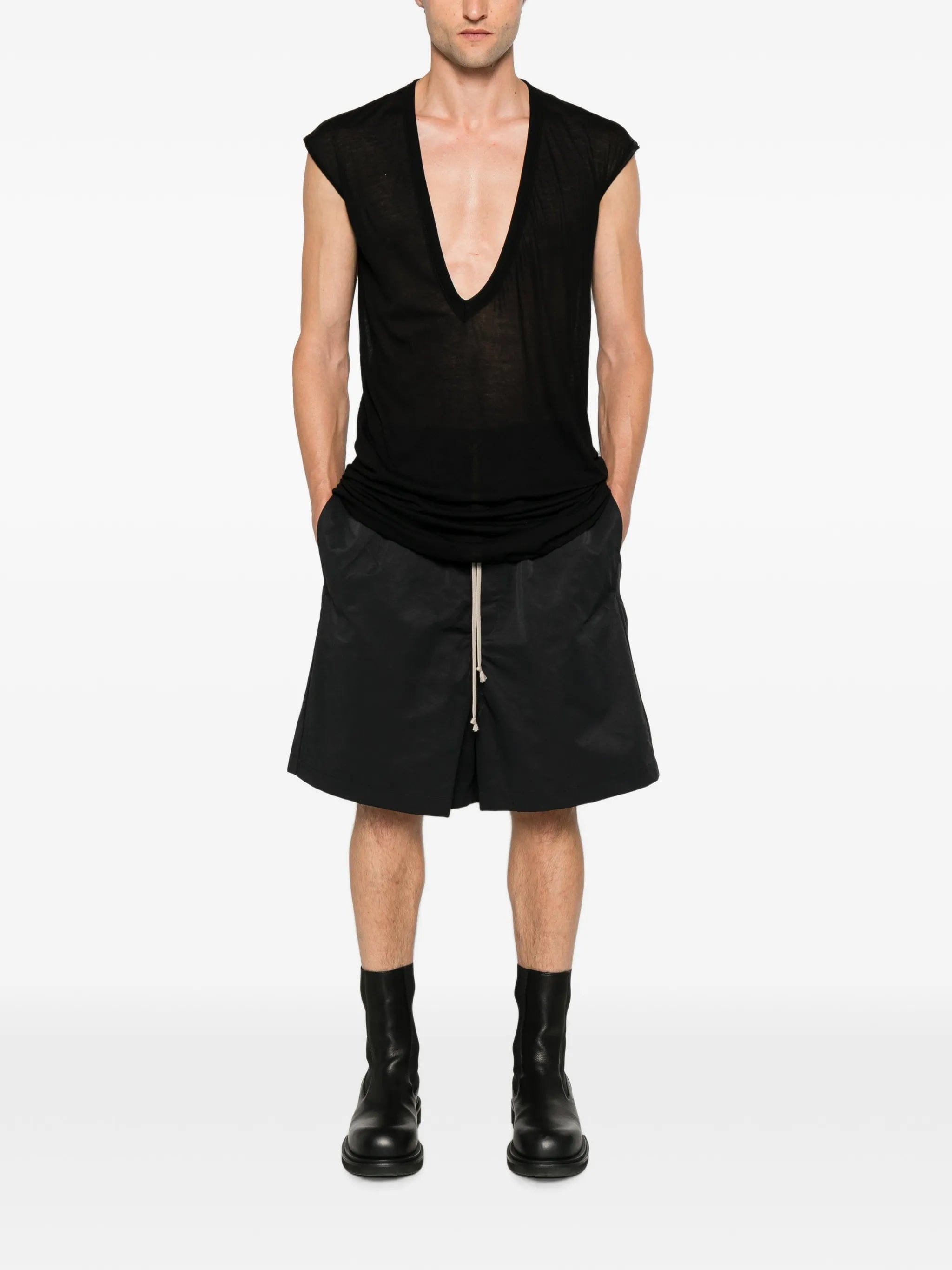 Rick Owens drawstring - waist drop - crotch shorts