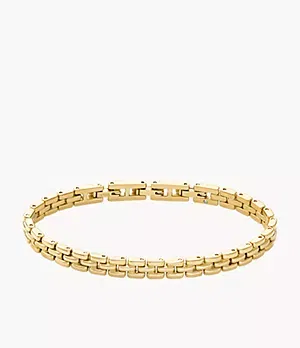 Fossil Arden Watch Links Gold - Tone Stainless Steel Chain Bracelet