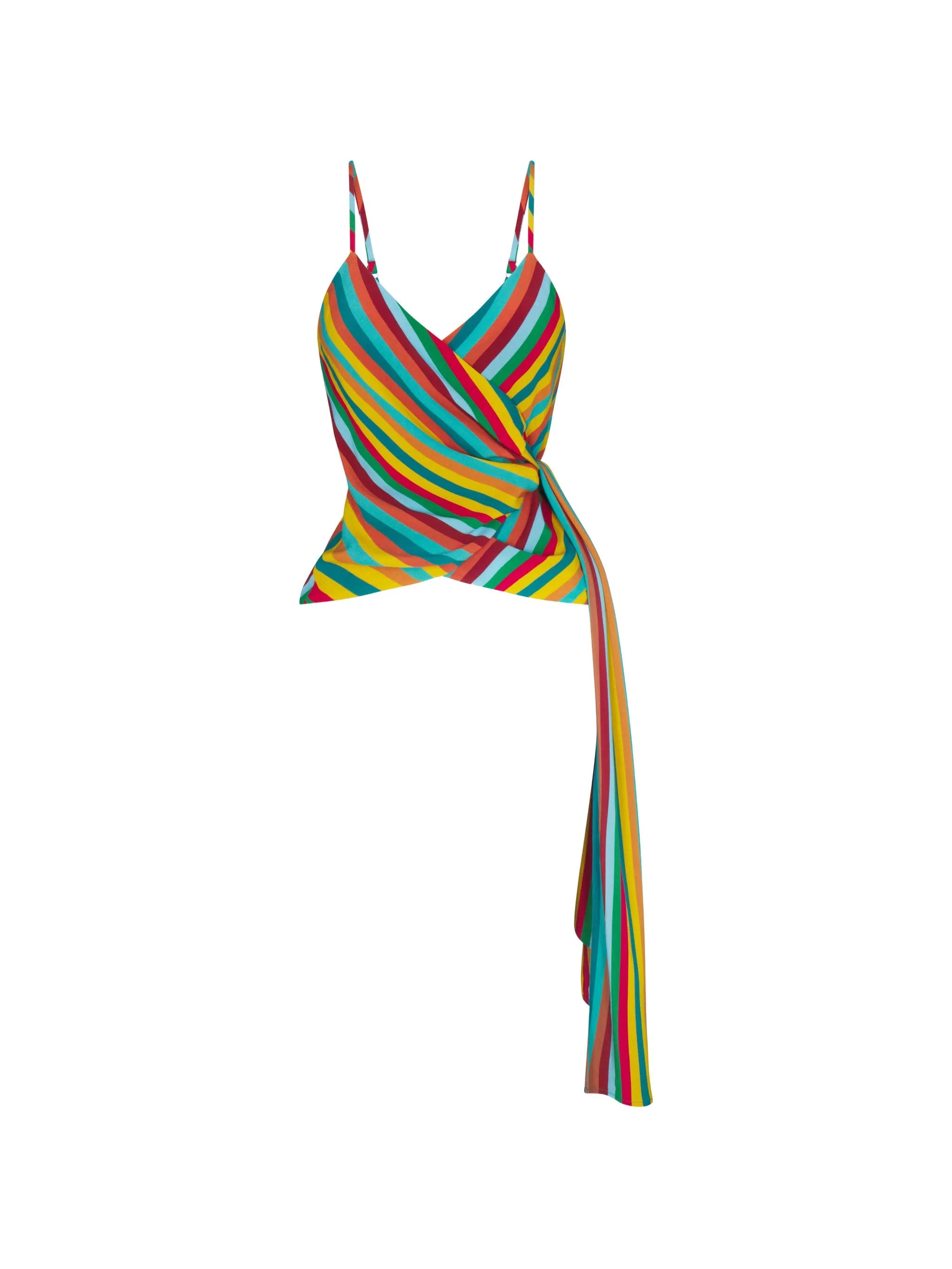 Simon Miller Marlowe striped wrap tank top