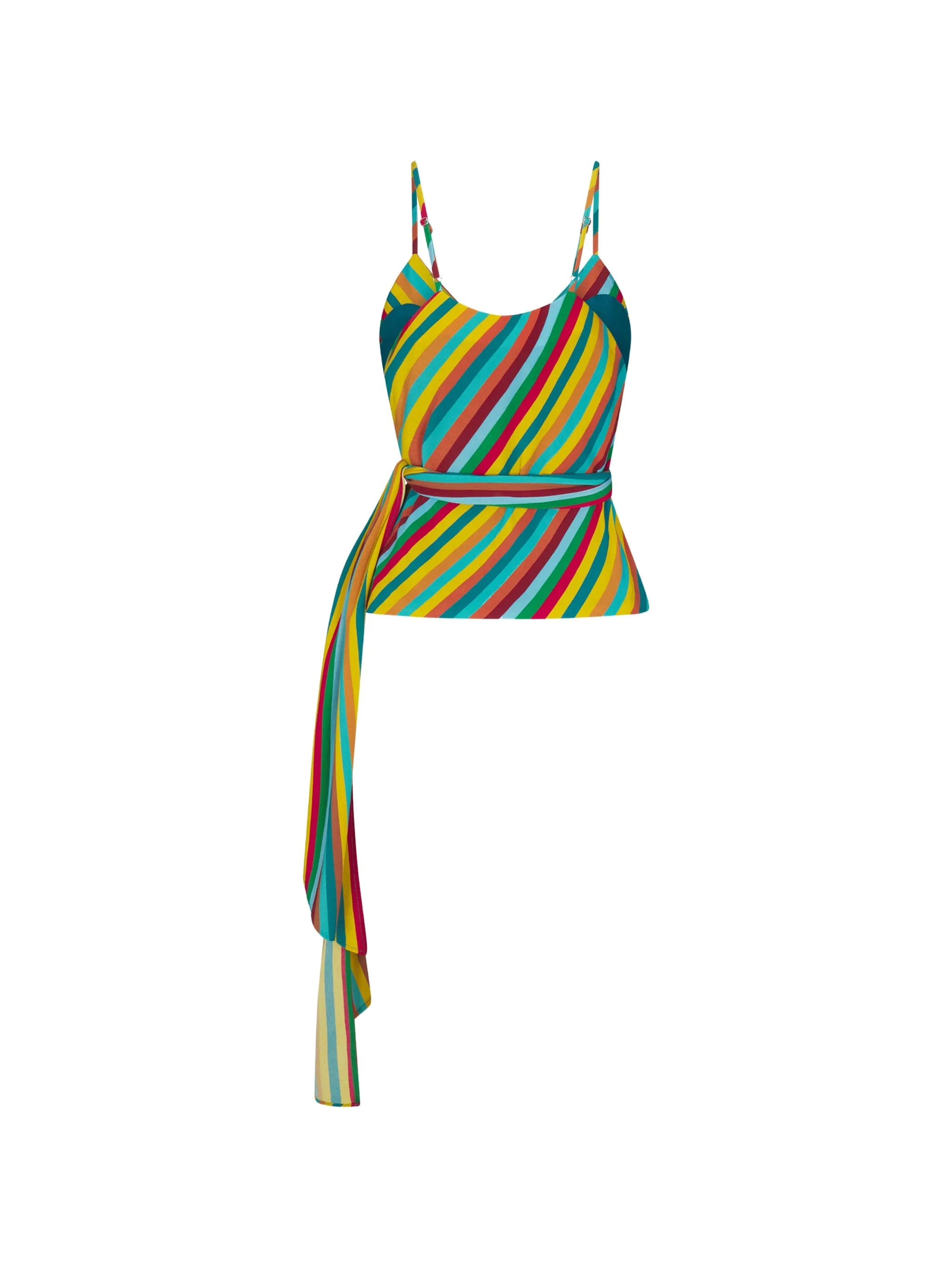 Simon Miller Marlowe striped wrap tank top