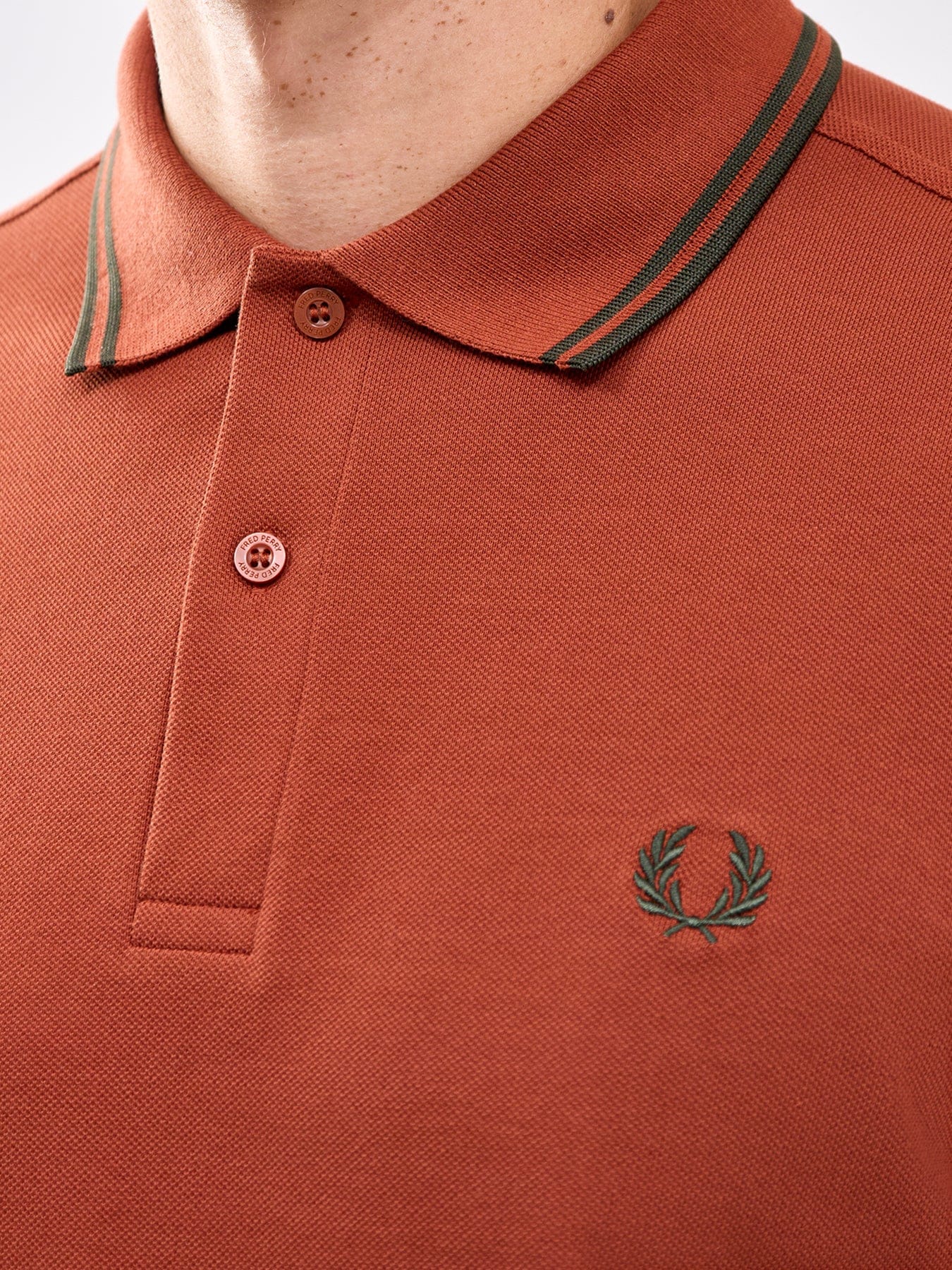Fred Perry Twin Tipped Polo Shirt Red