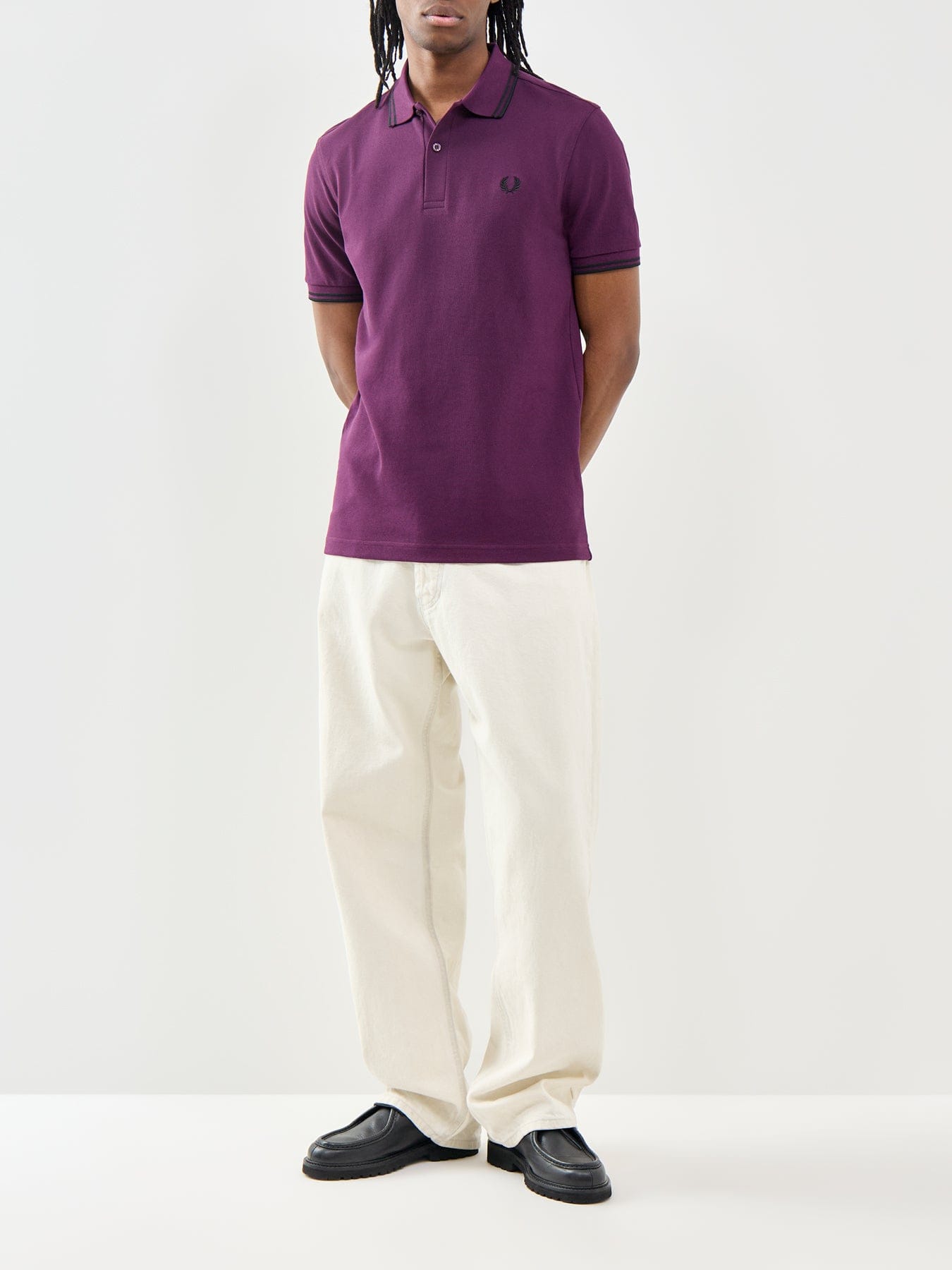 Fred Perry Twin Tipped Polo Shirt Purple