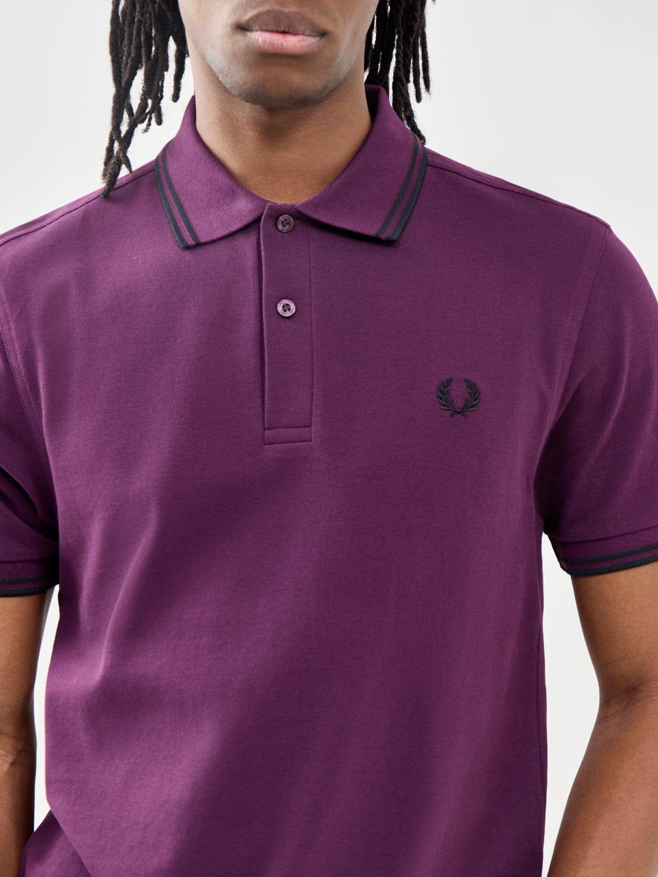 Fred Perry Twin Tipped Polo Shirt Purple