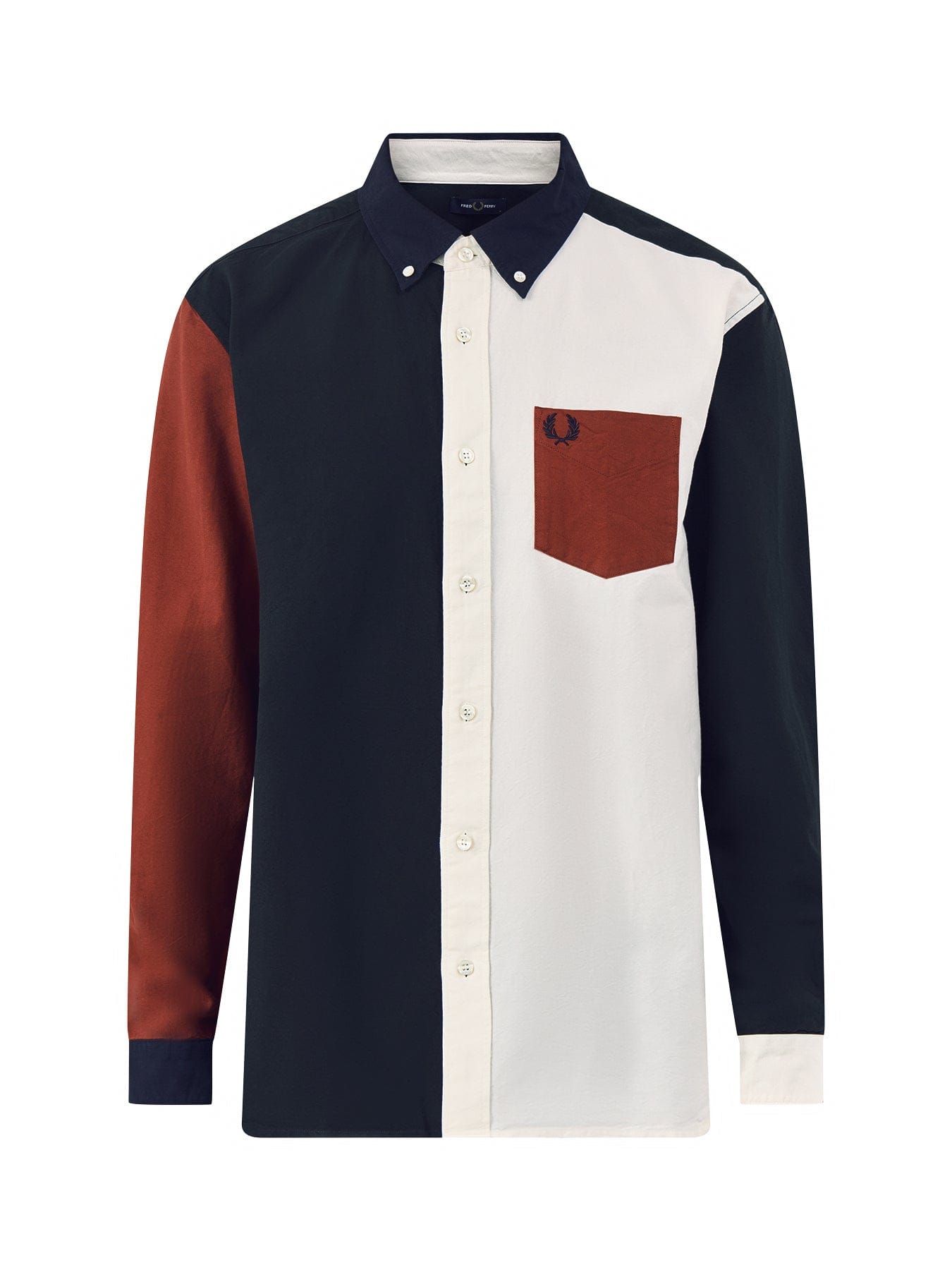 Fred Perry Colour Block Oxford Shirt Multi