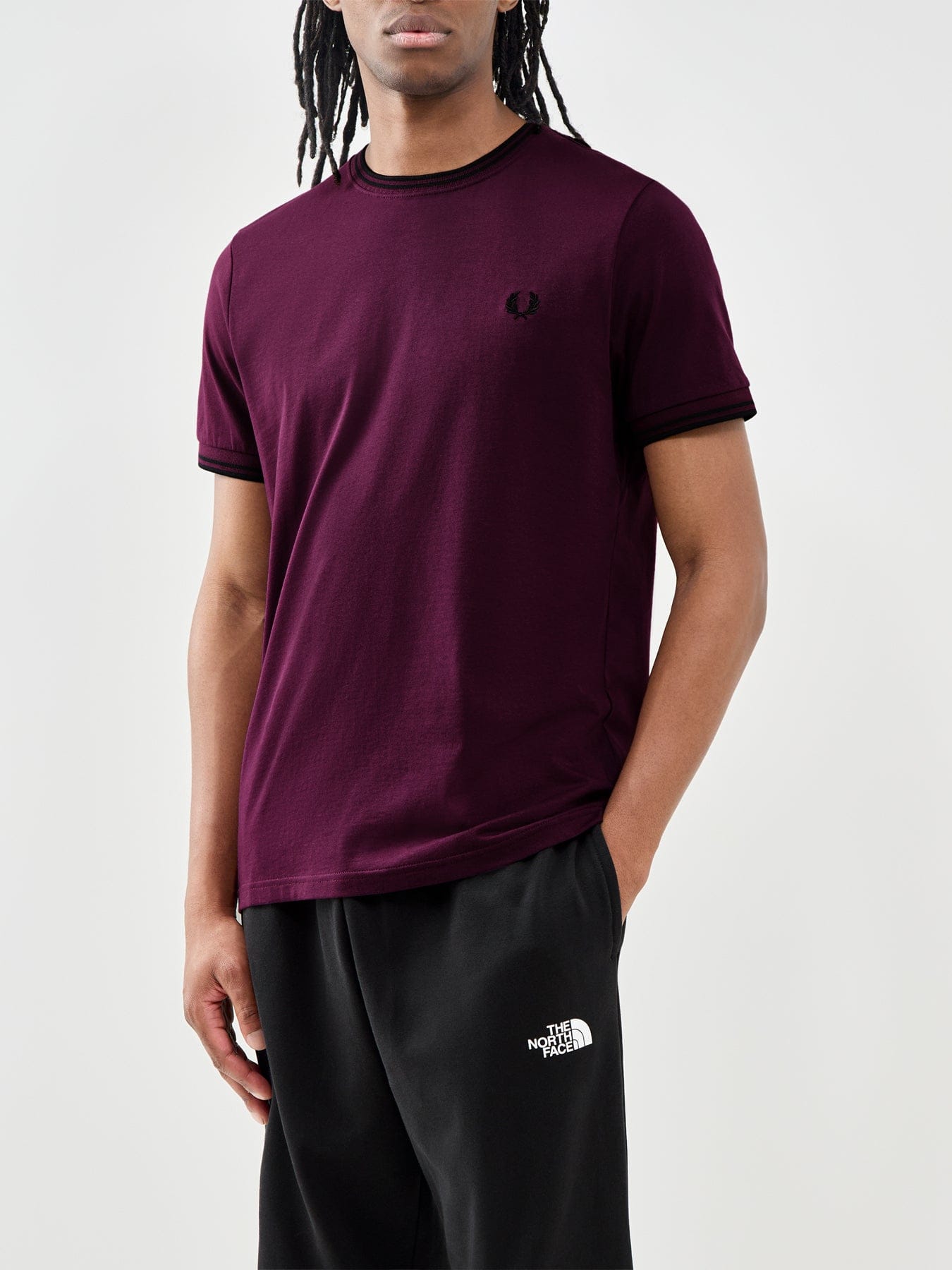 Fred Perry Twin Tipped T - Shirt Purple