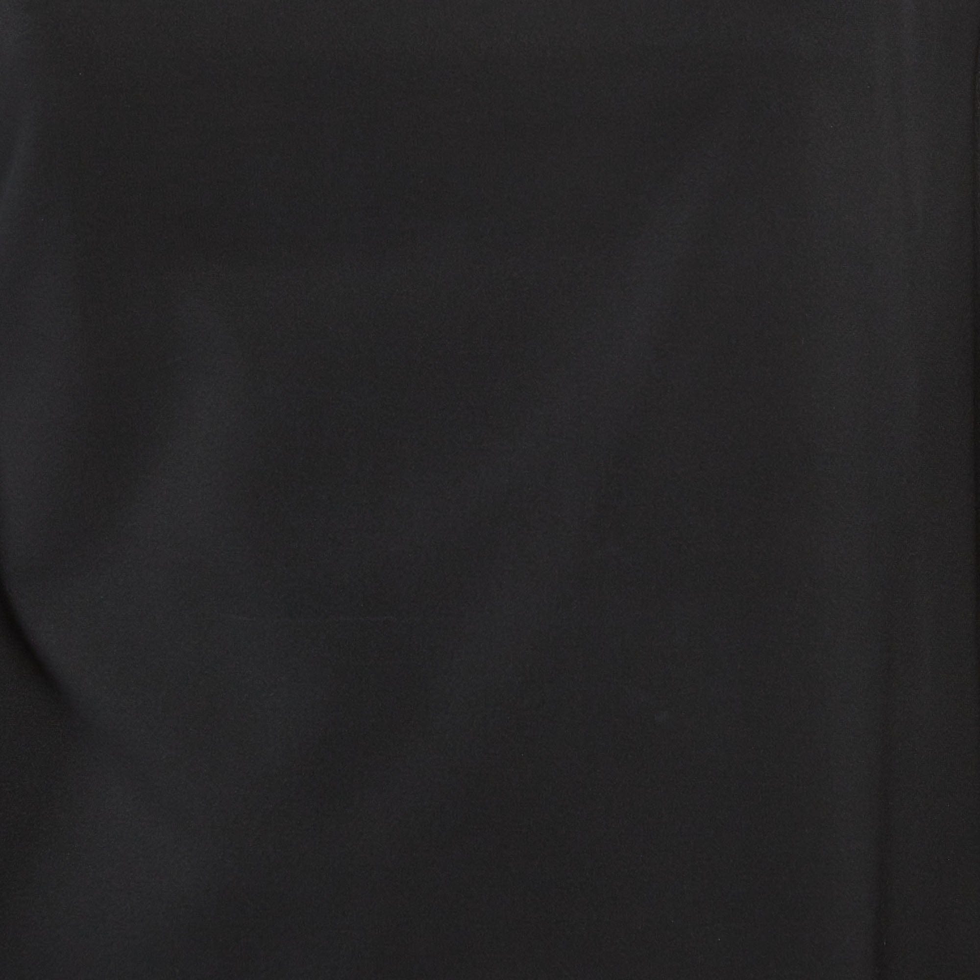 Alice + Olivia Black Silk Kaftan Top