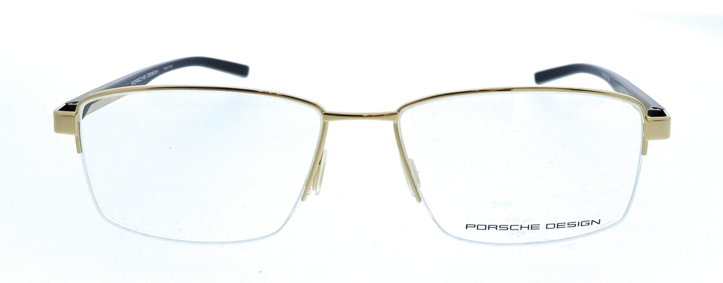 Porsche Design P8745 58C000 Blue Gold Rectangle Mens Sunglasses