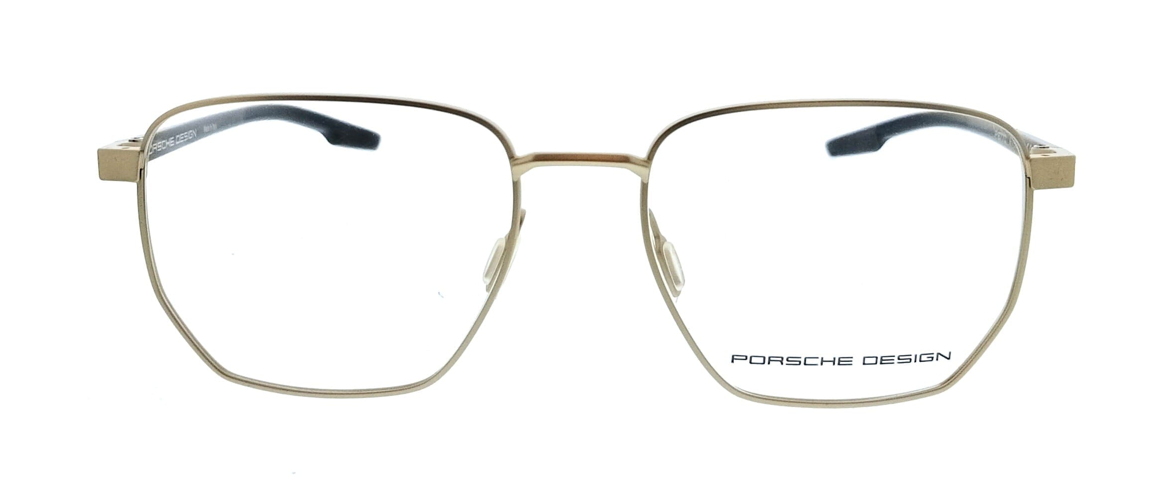 Porsche Design P8770 55B000 Shiny Gold Black Square Mens Sunglasses