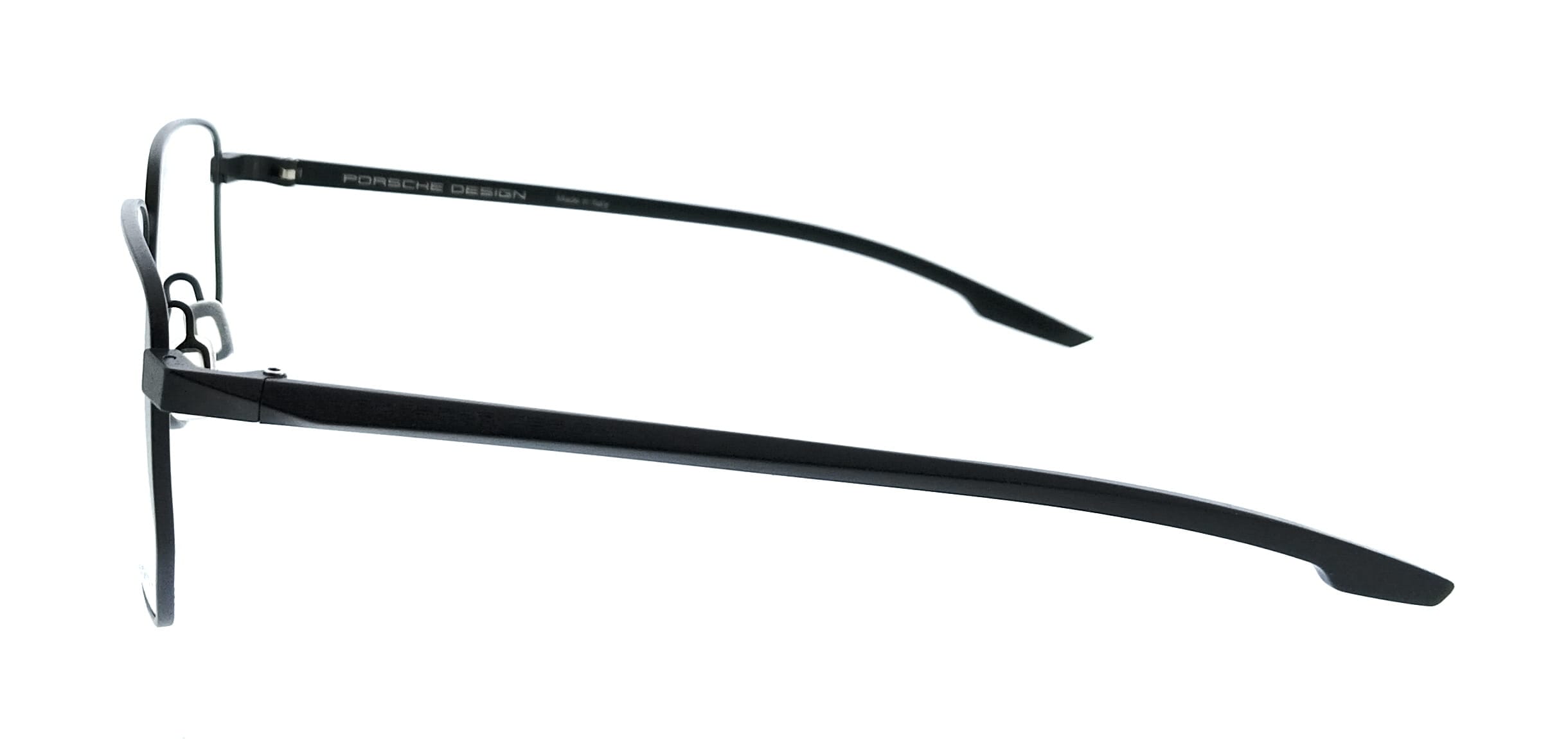Porsche Design P8770 55A000 Matte Black Square Mens Sunglasses