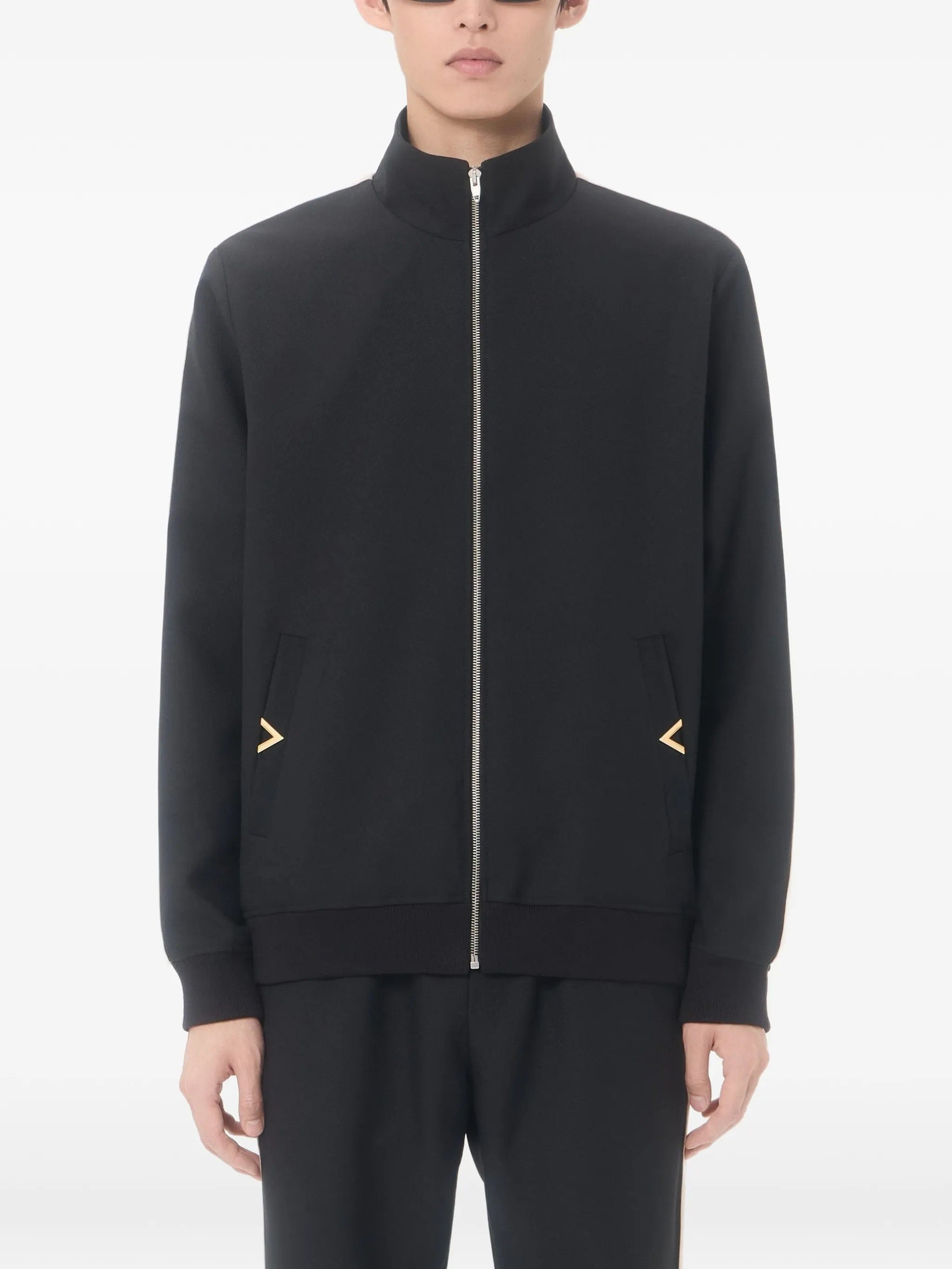 Valentino Garavani VLogo side - stripe sweatshirt