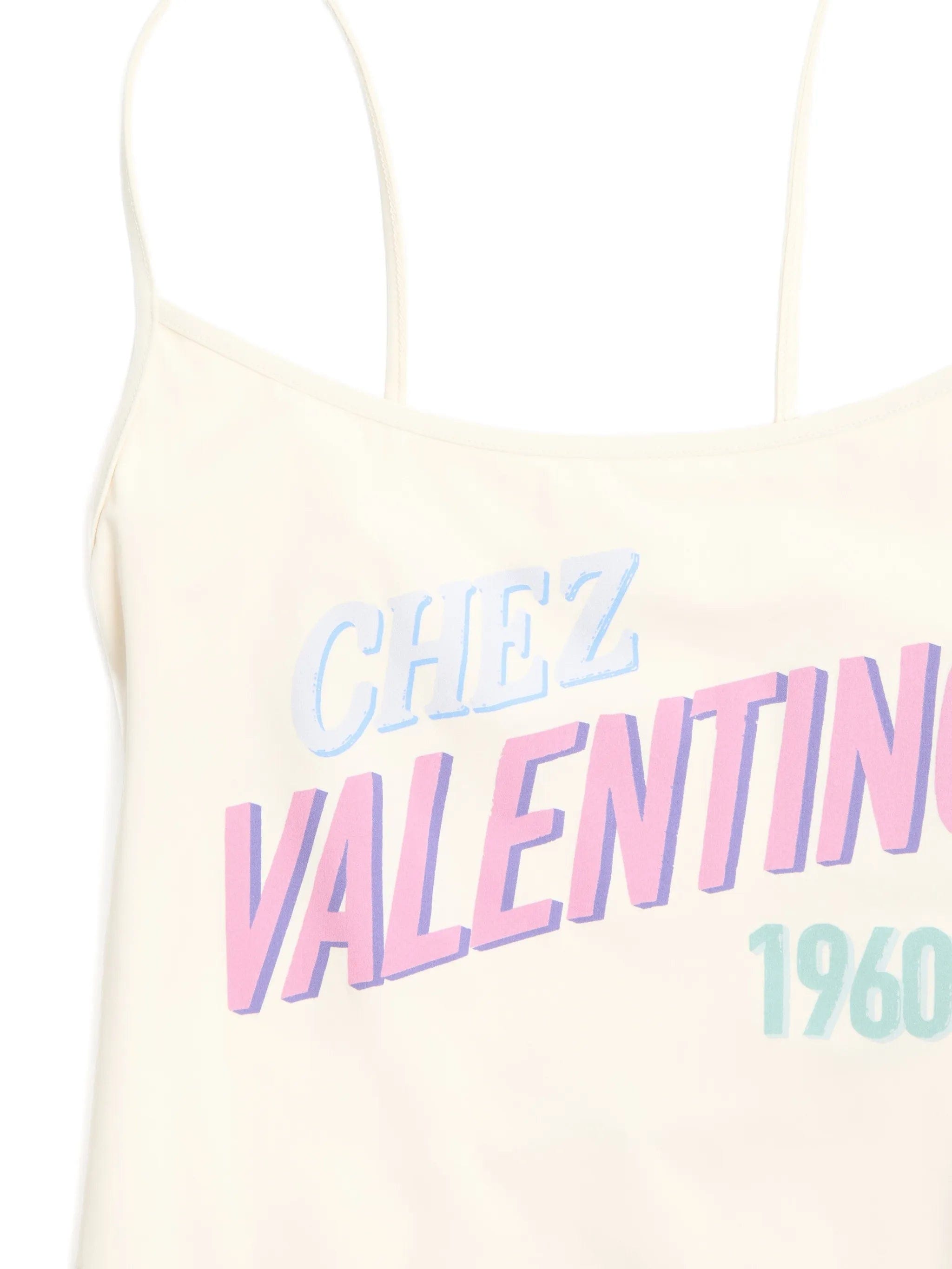 Valentino Garavani one - piece swimsuit with Chez 1960 print