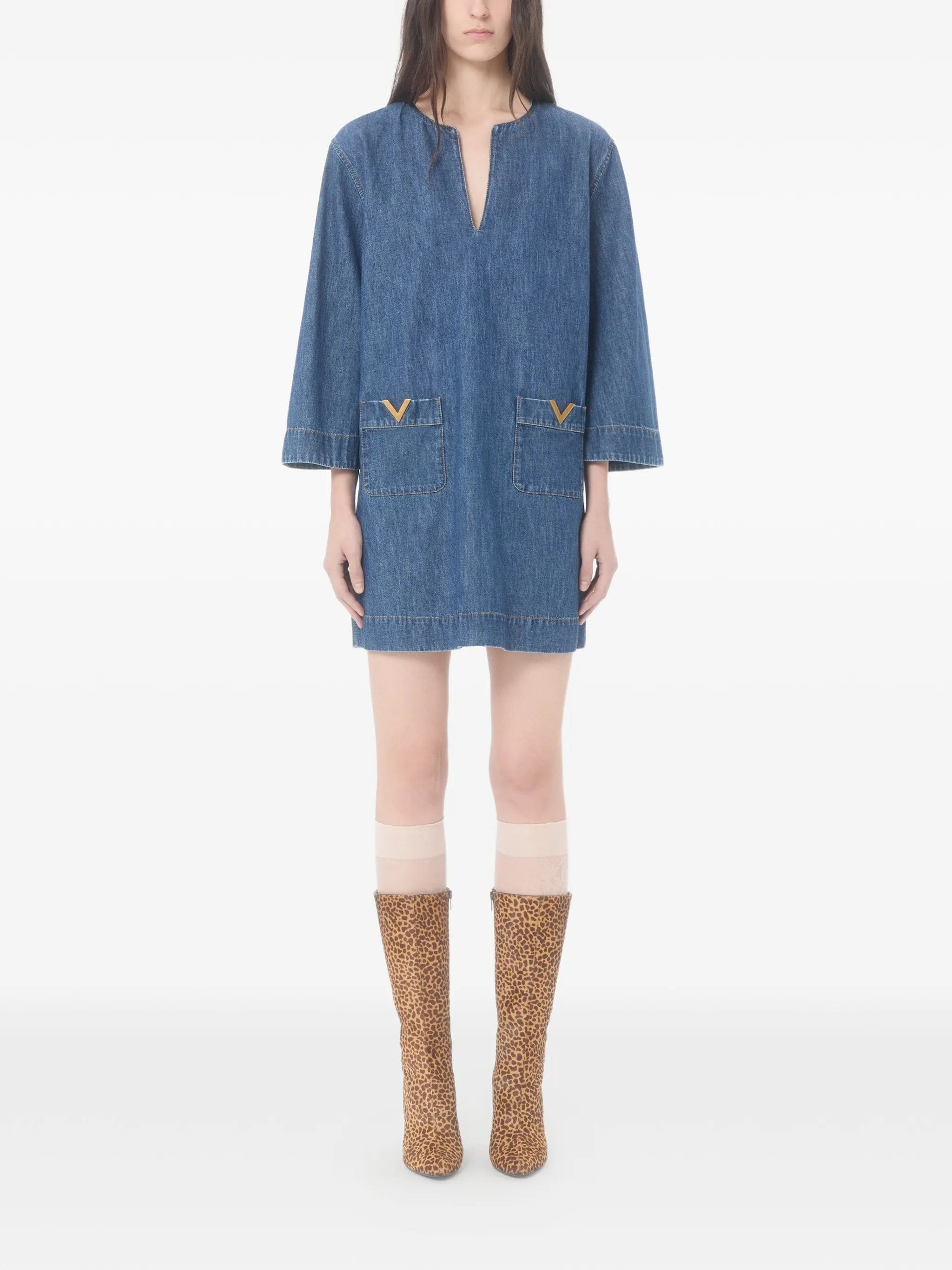 Valentino Garavani mini chambray dress