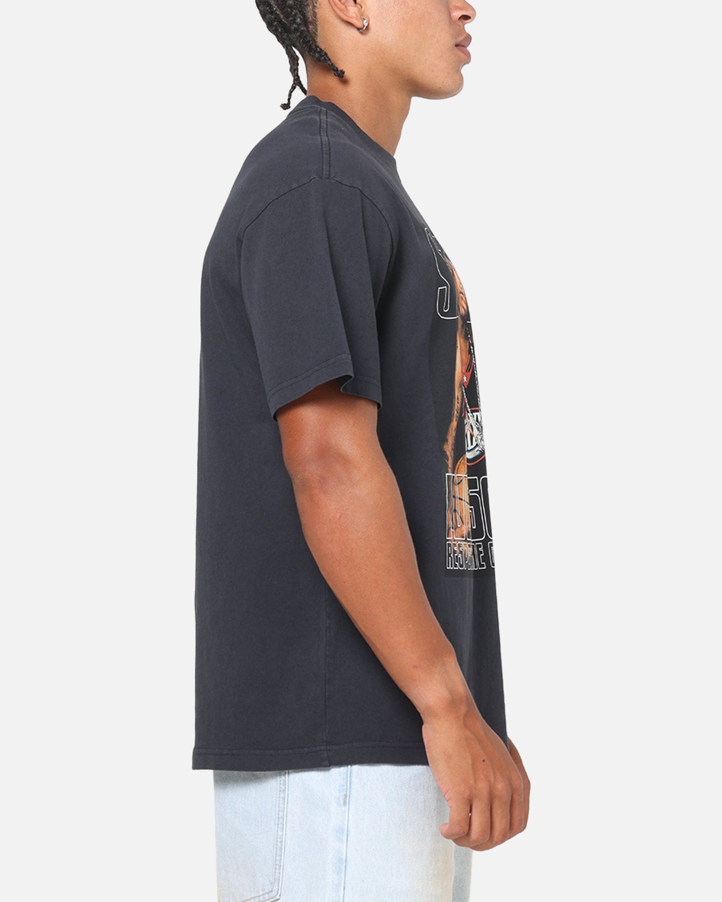 Mitchell & NESS Allen Iverson Slam T - Shirt Washed Black