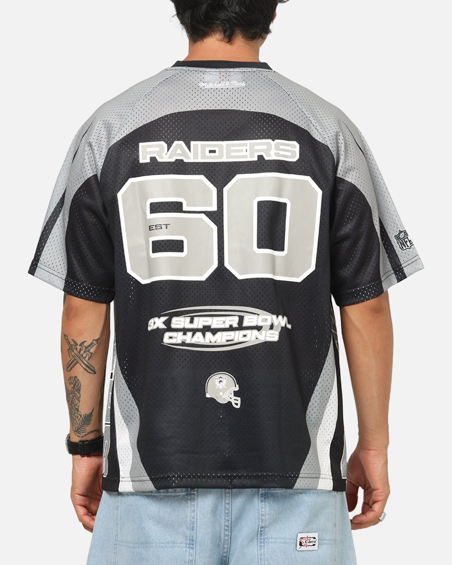 Mitchell & NESS Las Vegas Raiders Warehouse Rave Jersey Black/Grey/White