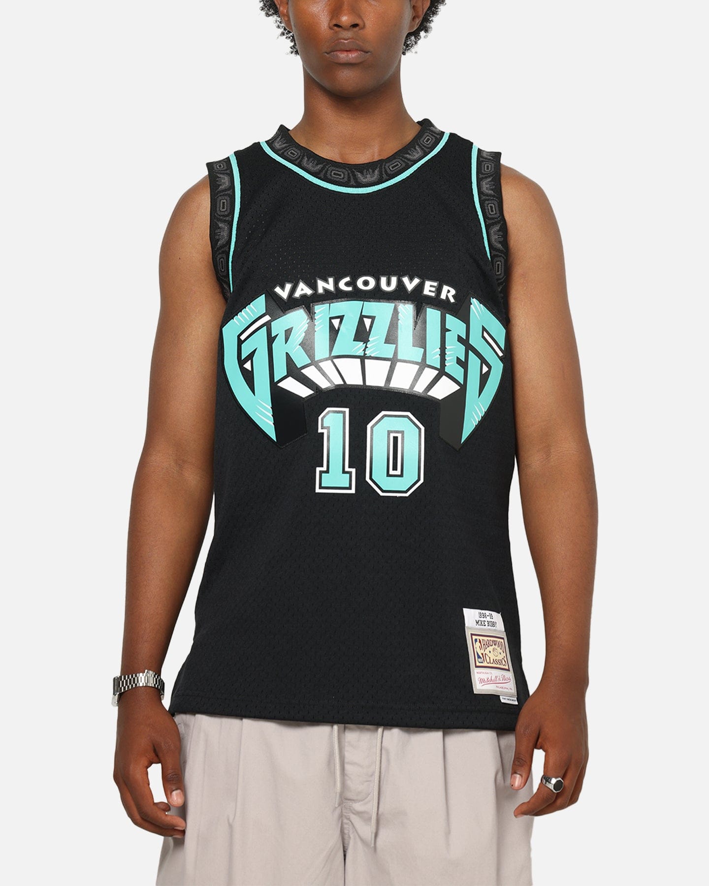 Mitchell & NESS Vancouver Grizzlies Mike Bibby Cool Blue Swing Jersey Black/Blue