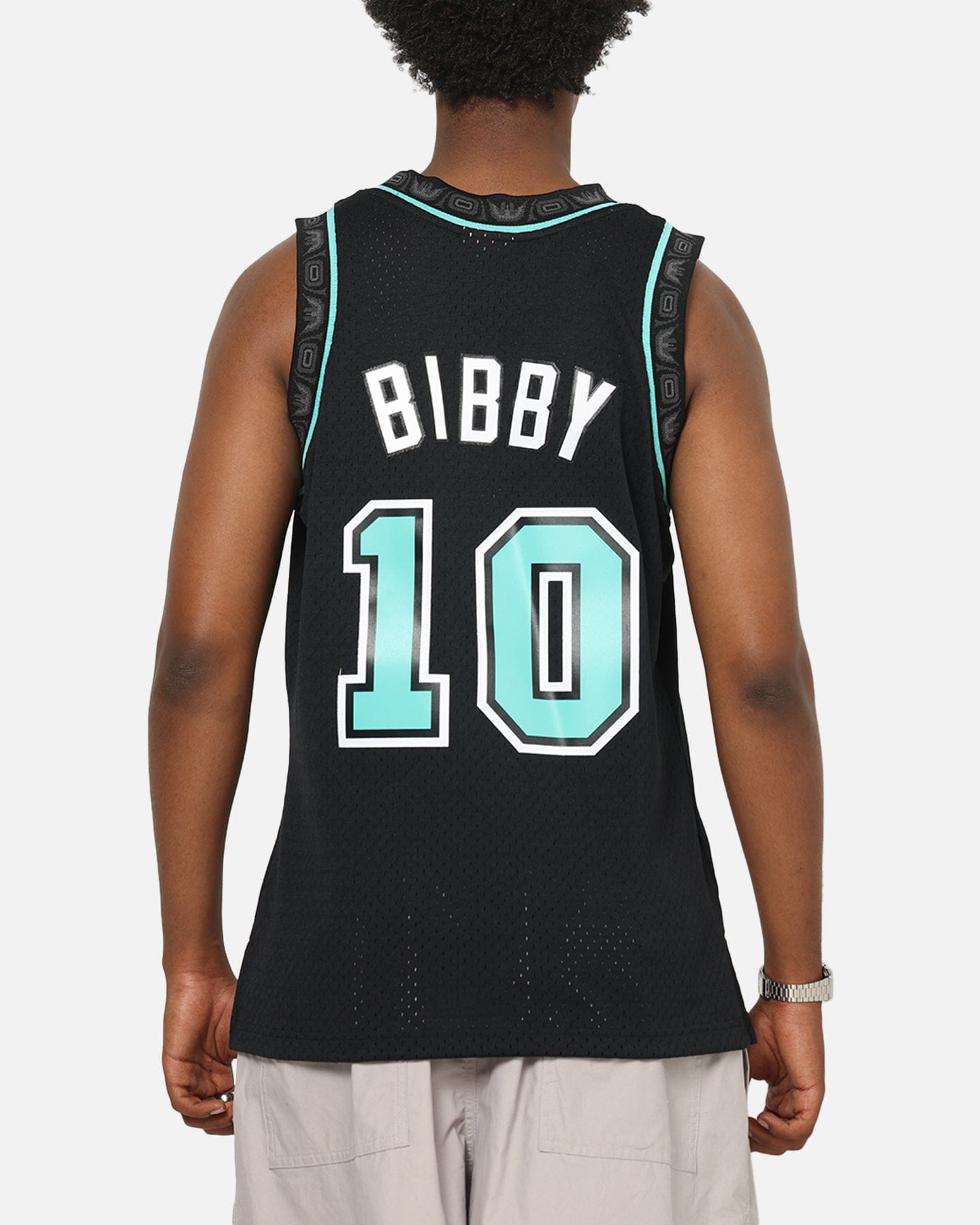 Mitchell & NESS Vancouver Grizzlies Mike Bibby Cool Blue Swing Jersey Black/Blue