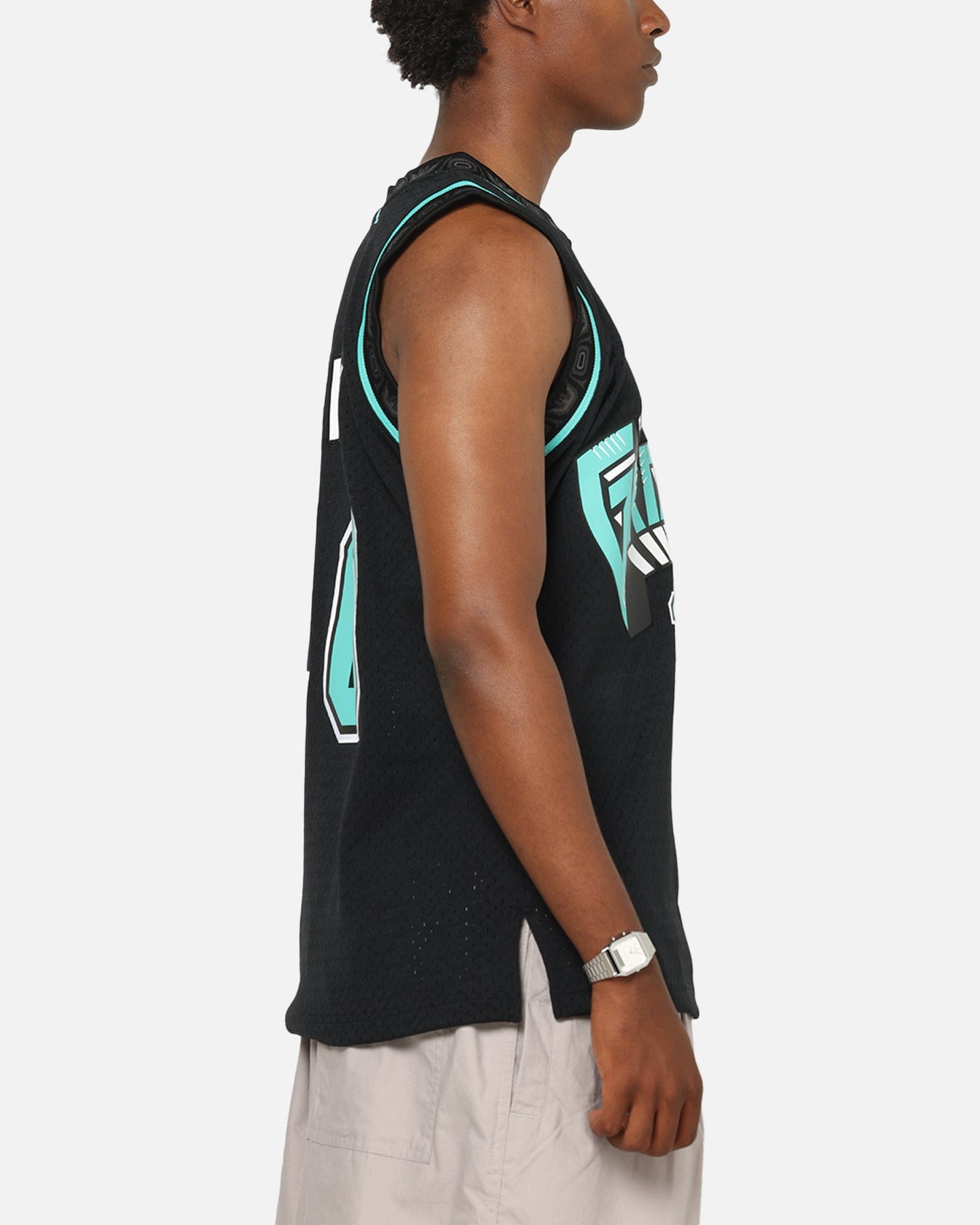 Mitchell & NESS Vancouver Grizzlies Mike Bibby Cool Blue Swing Jersey Black/Blue