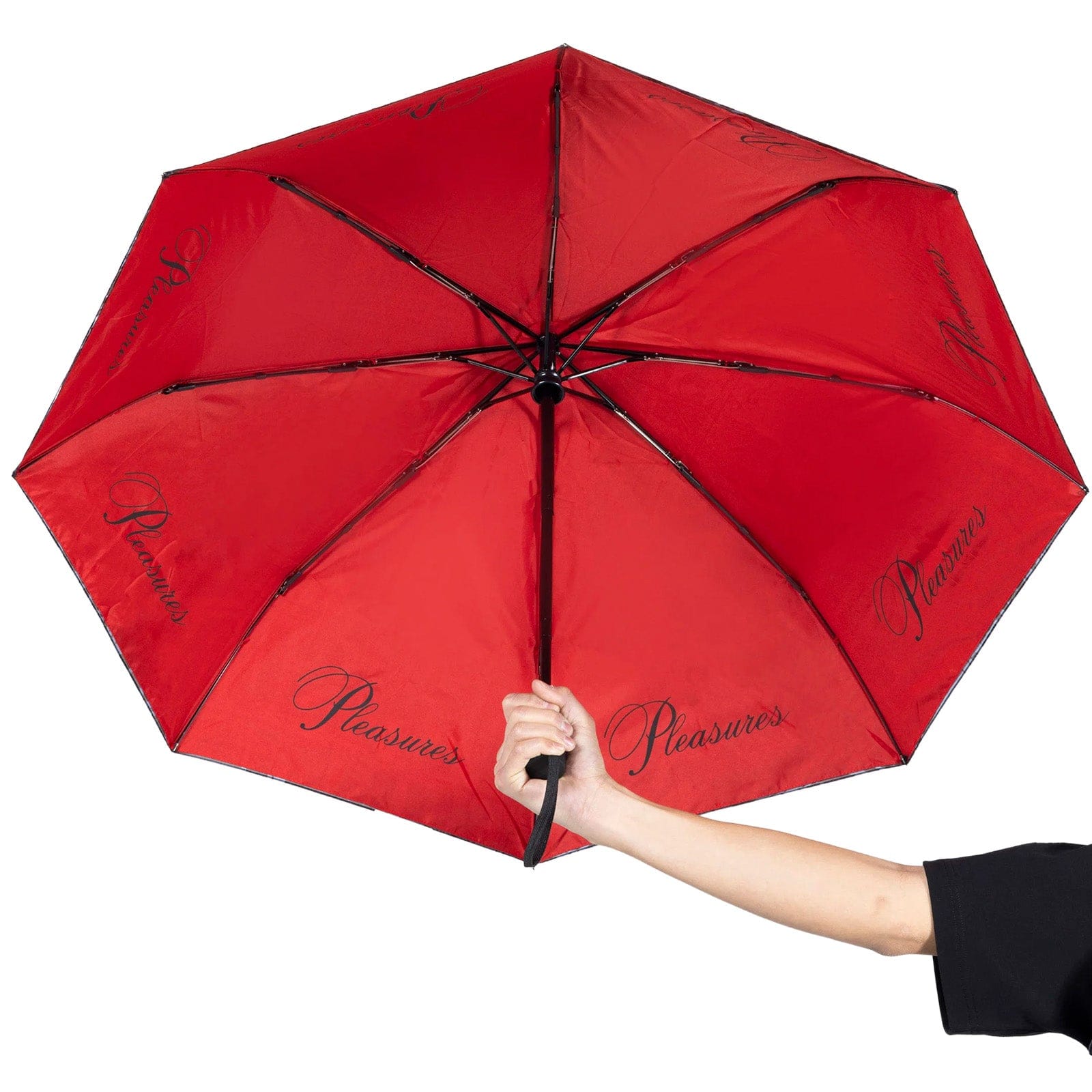 Pleasures Newsprint Umbrella Black
