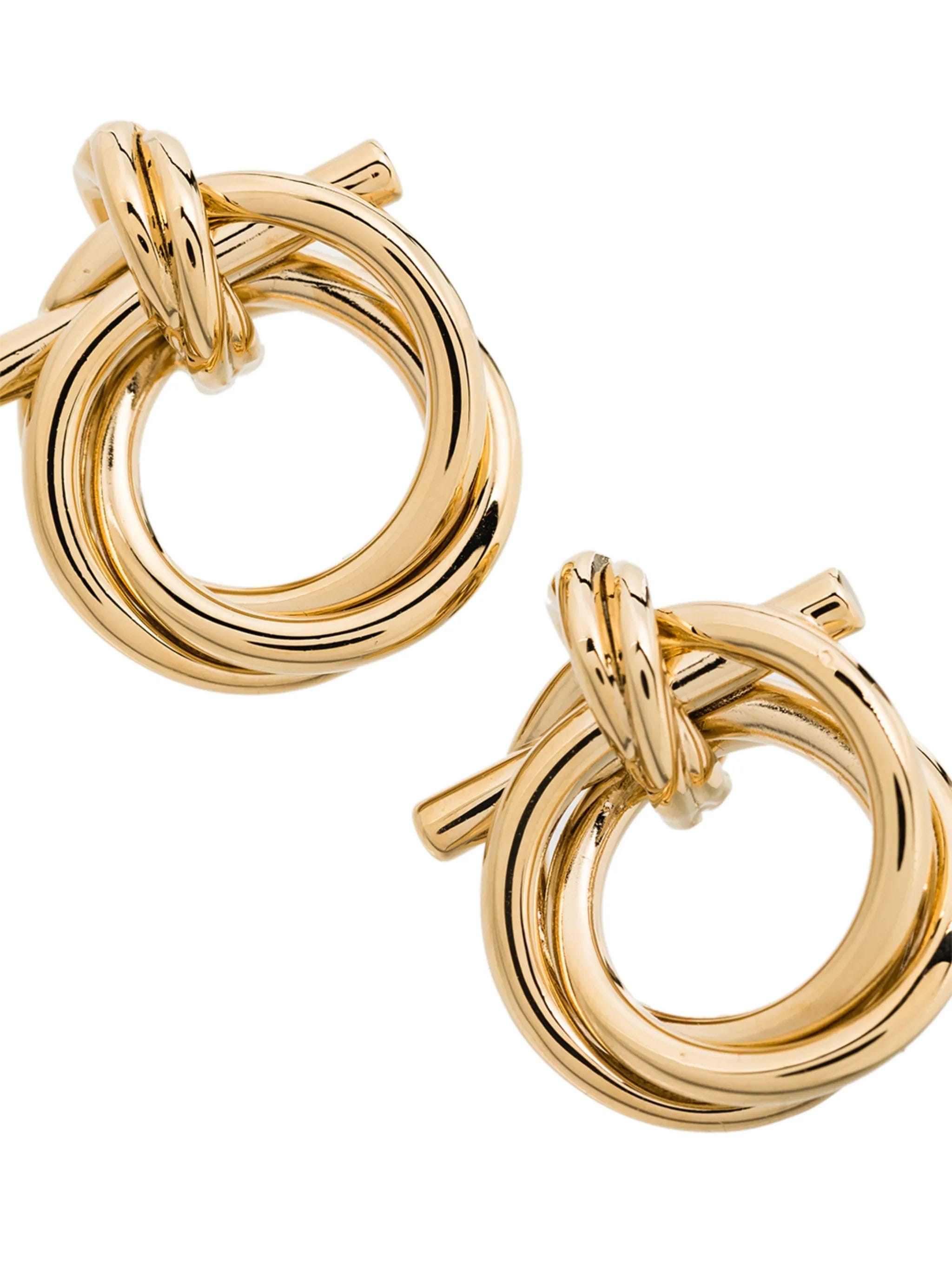 Ferragamo twisted Gancini earrings (S)