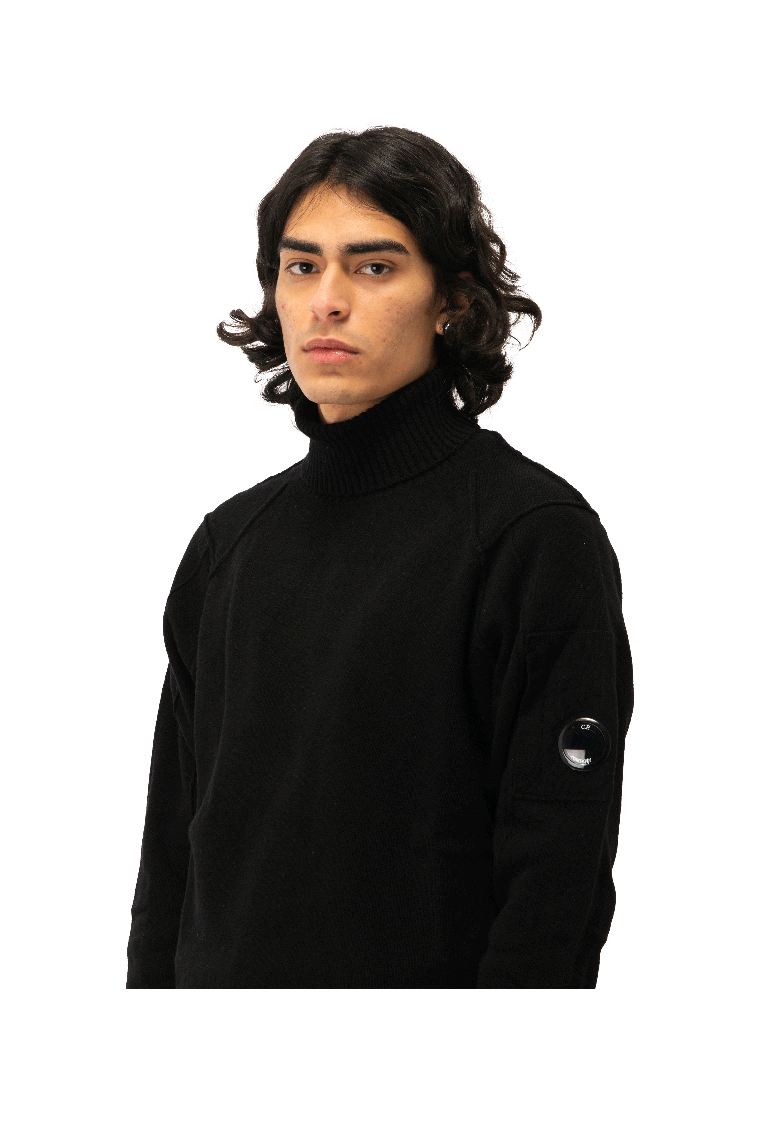 C.P. Company Lambswool Roll Neck Jumper