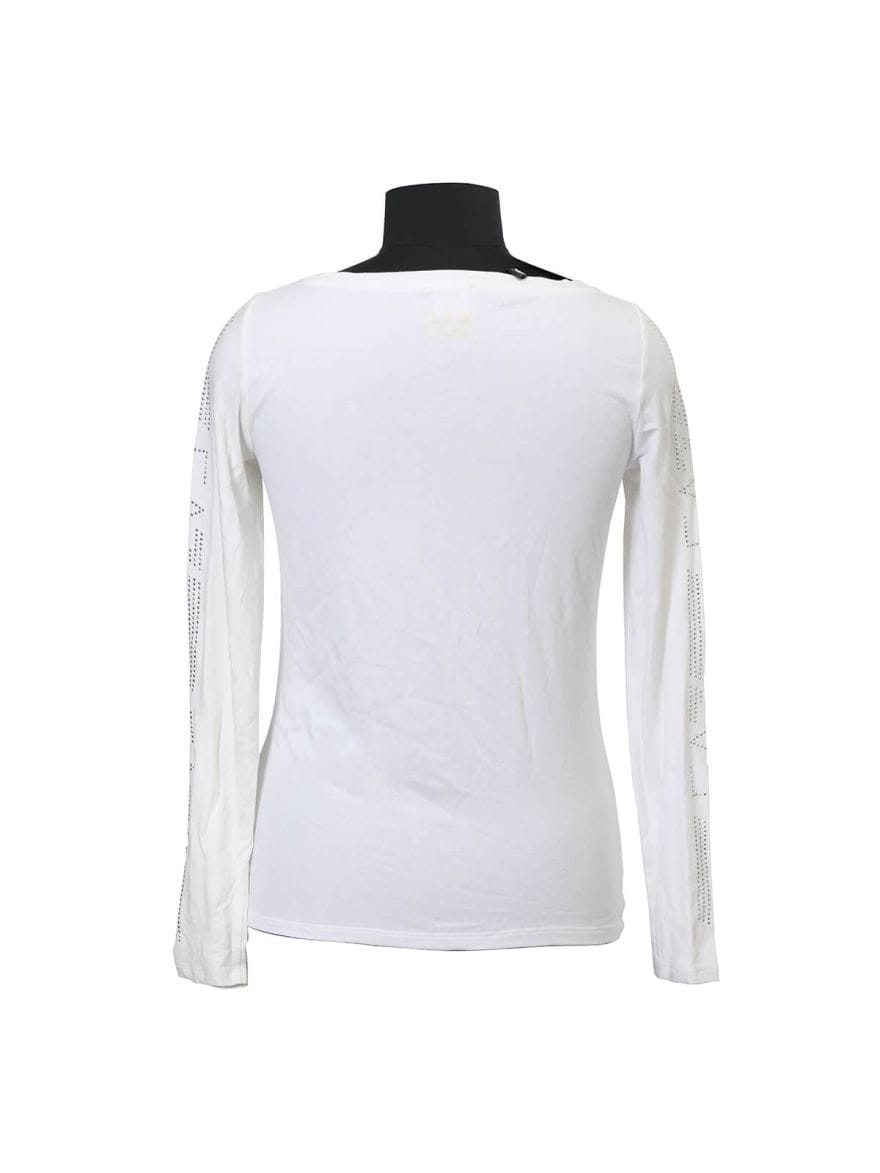 Emporio Armani White Full Sleeve T-Shirt/Size - L