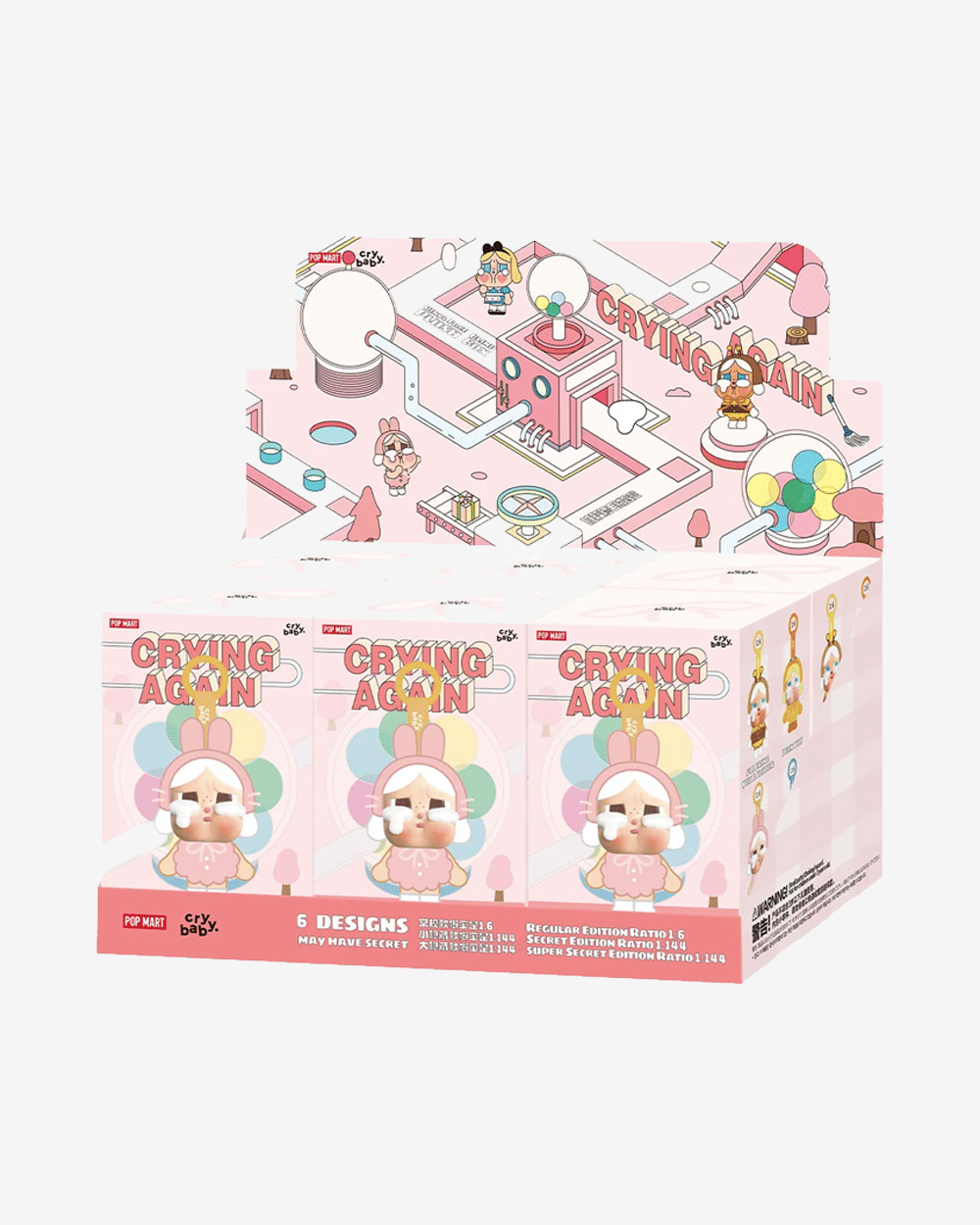 POP MART CRYBABY CRYING AGAIN SERIES VINYL PLUSH PENDANT BLIND BOX