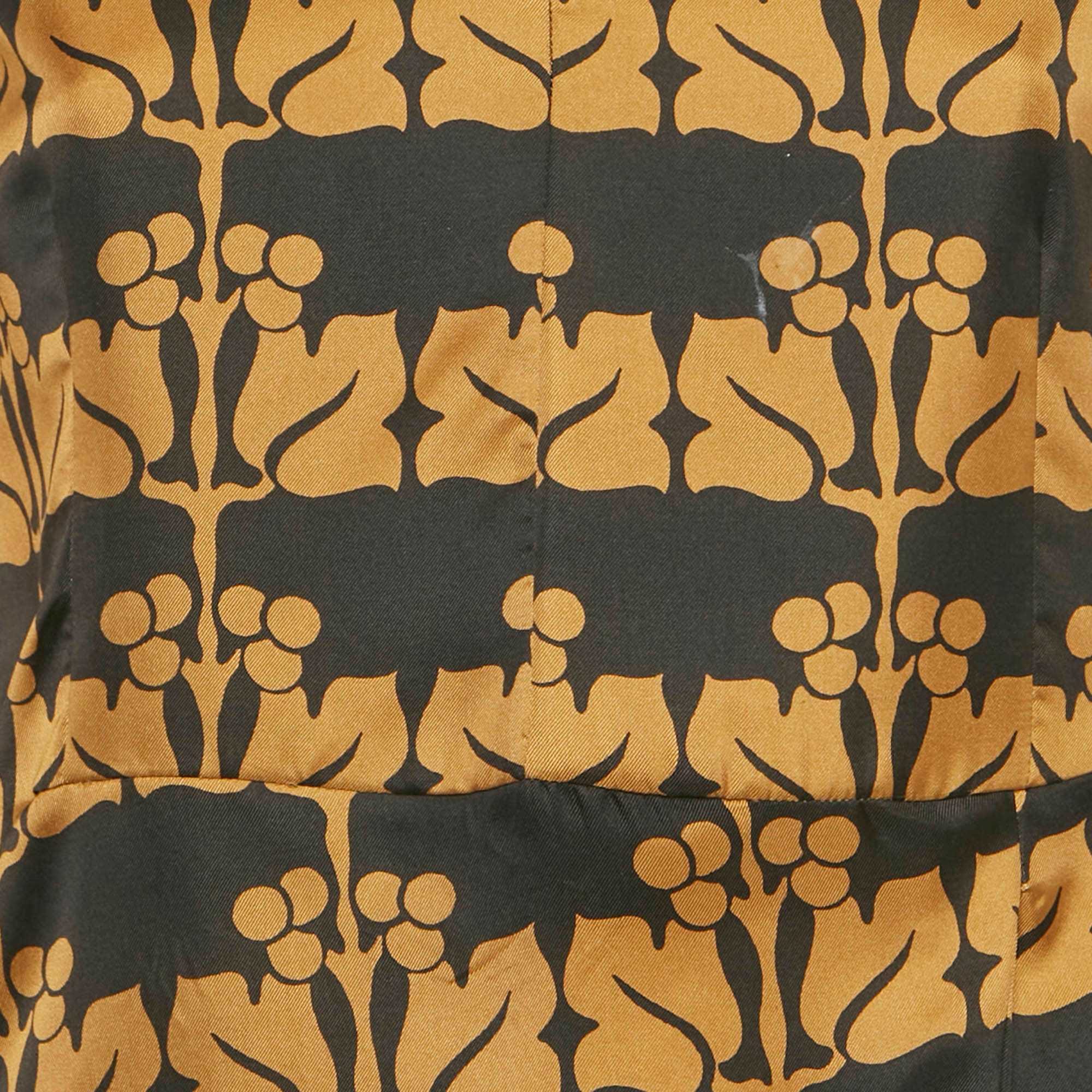 Marni Brown Printed Silk Top