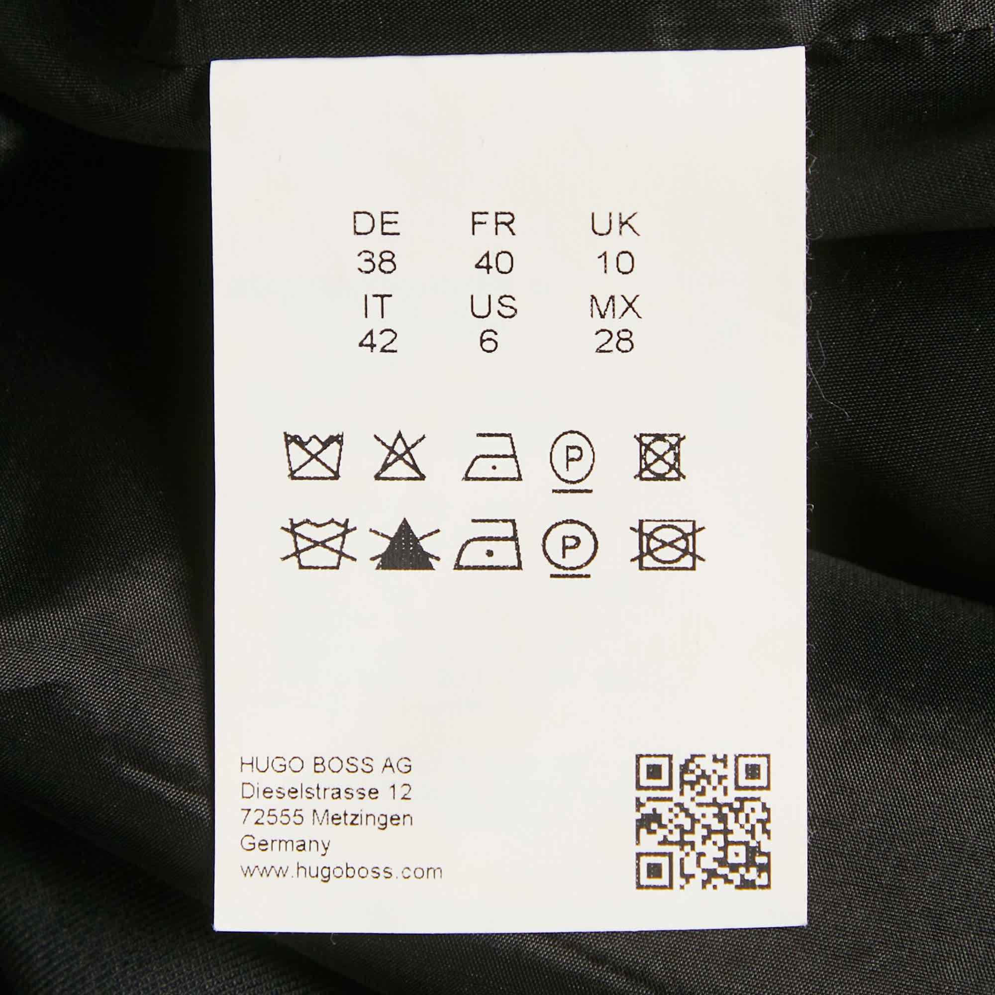 Hugo Boss Black Gabardine Pocket Detail Keluna Dress