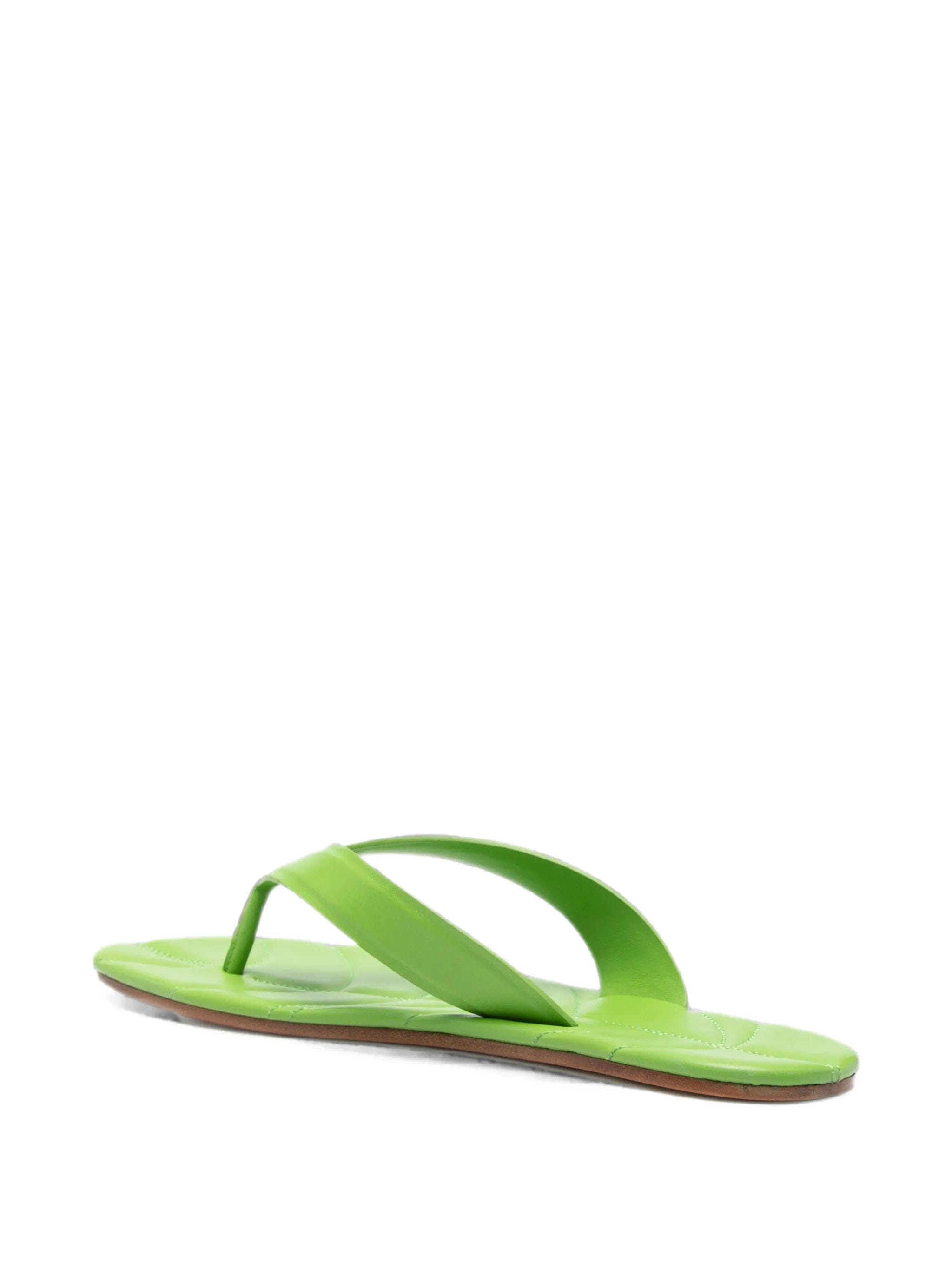 JW Anderson Leaf quilted leather flat sandals