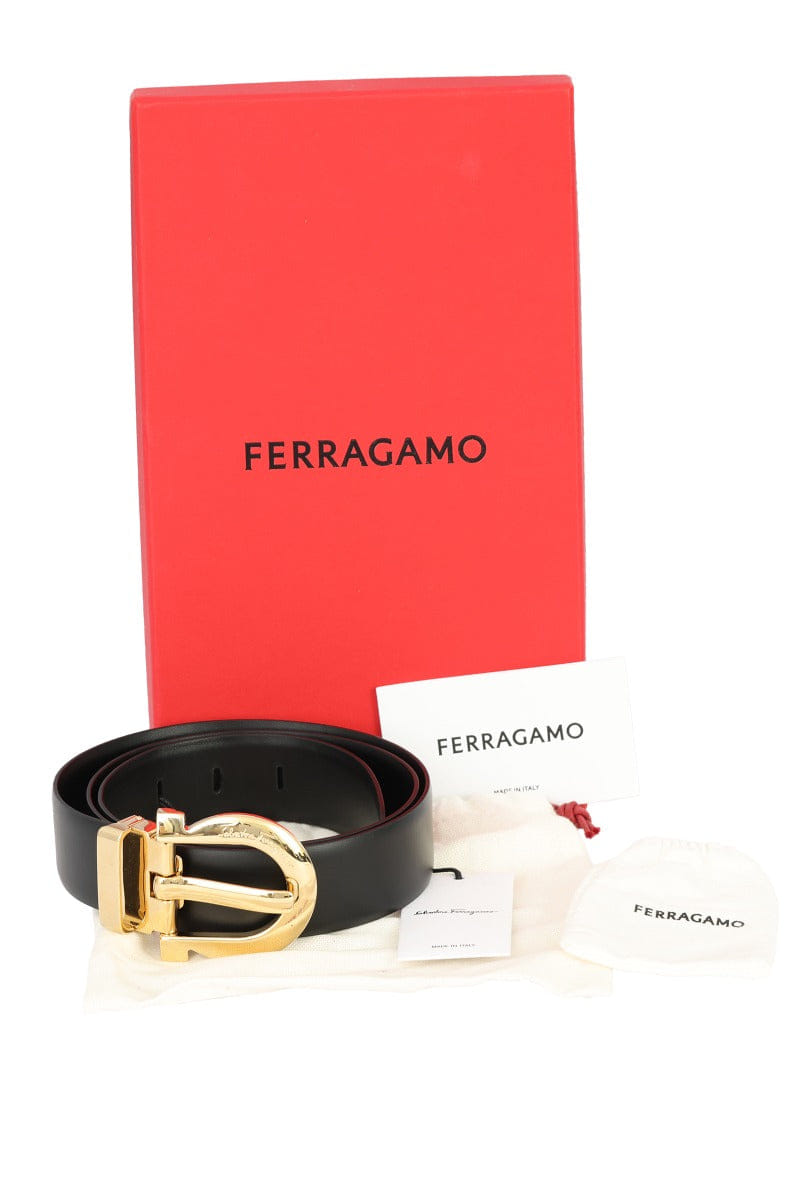 Salvatore Ferragamo Size - 95 cm Gancini Buckle Belt