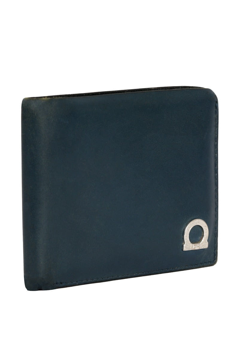 Salvatore Ferragamo Blue Xeo Calf Wallet