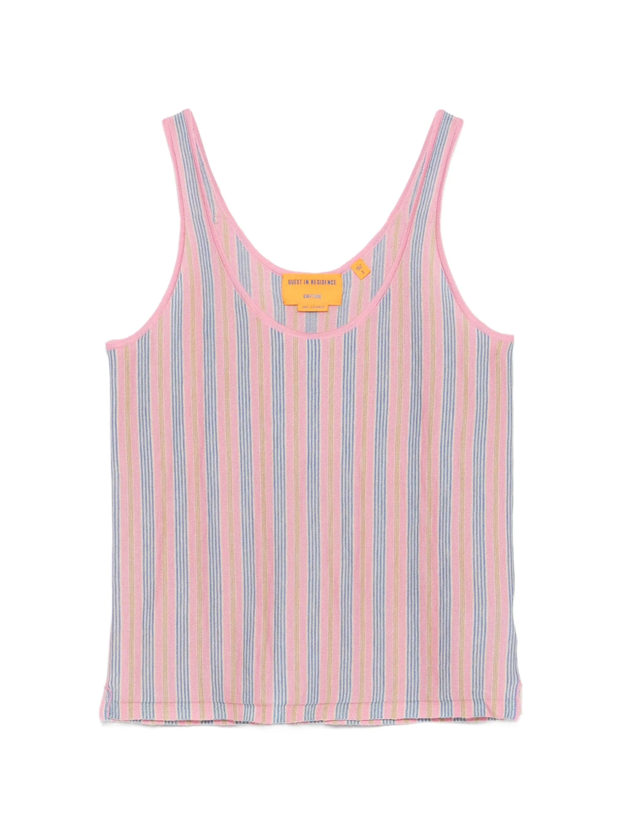 Guest In Residence stripe - pattern tank top
