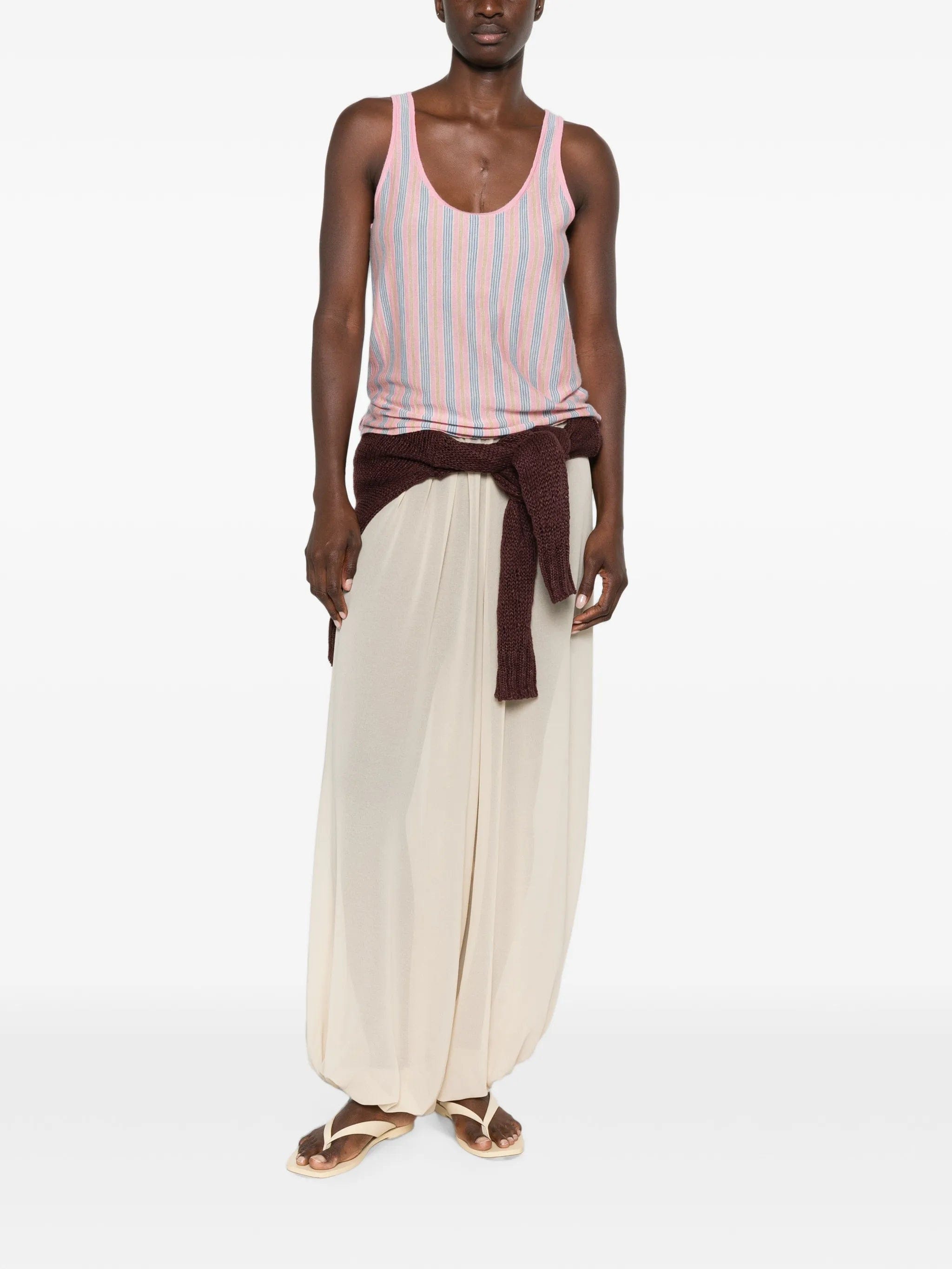 Guest In Residence stripe - pattern tank top