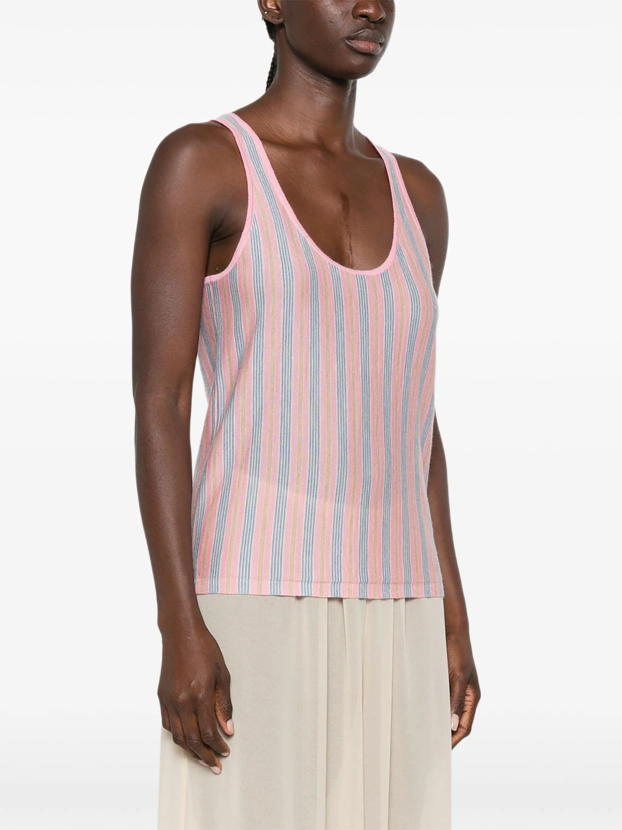 Guest In Residence stripe - pattern tank top