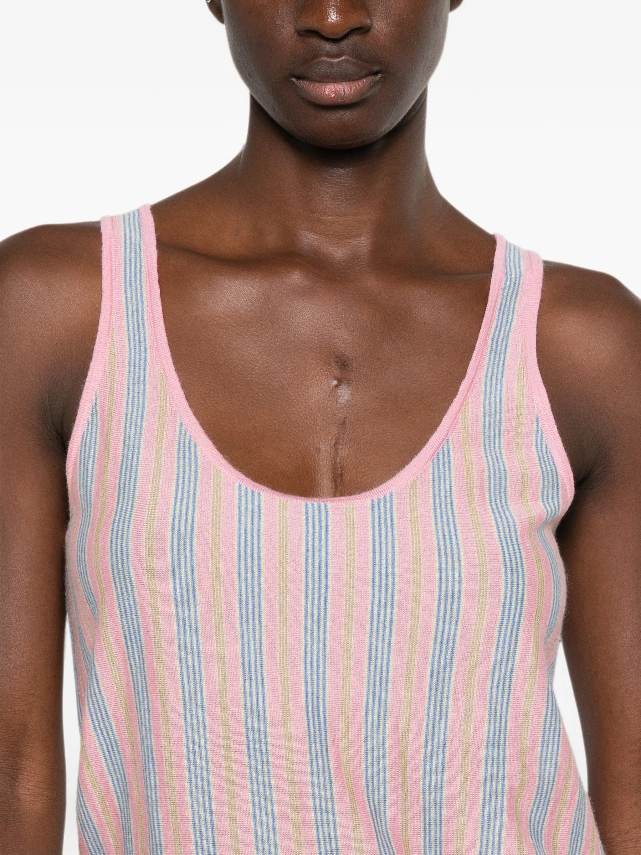 Guest In Residence stripe - pattern tank top