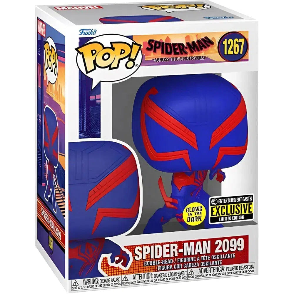 Funko Marvel Spider - Man: Across The Spider - Verse - Spider - Man 2099 Figure (#1267, Glows in the Dark) - Funko - Pop! Series