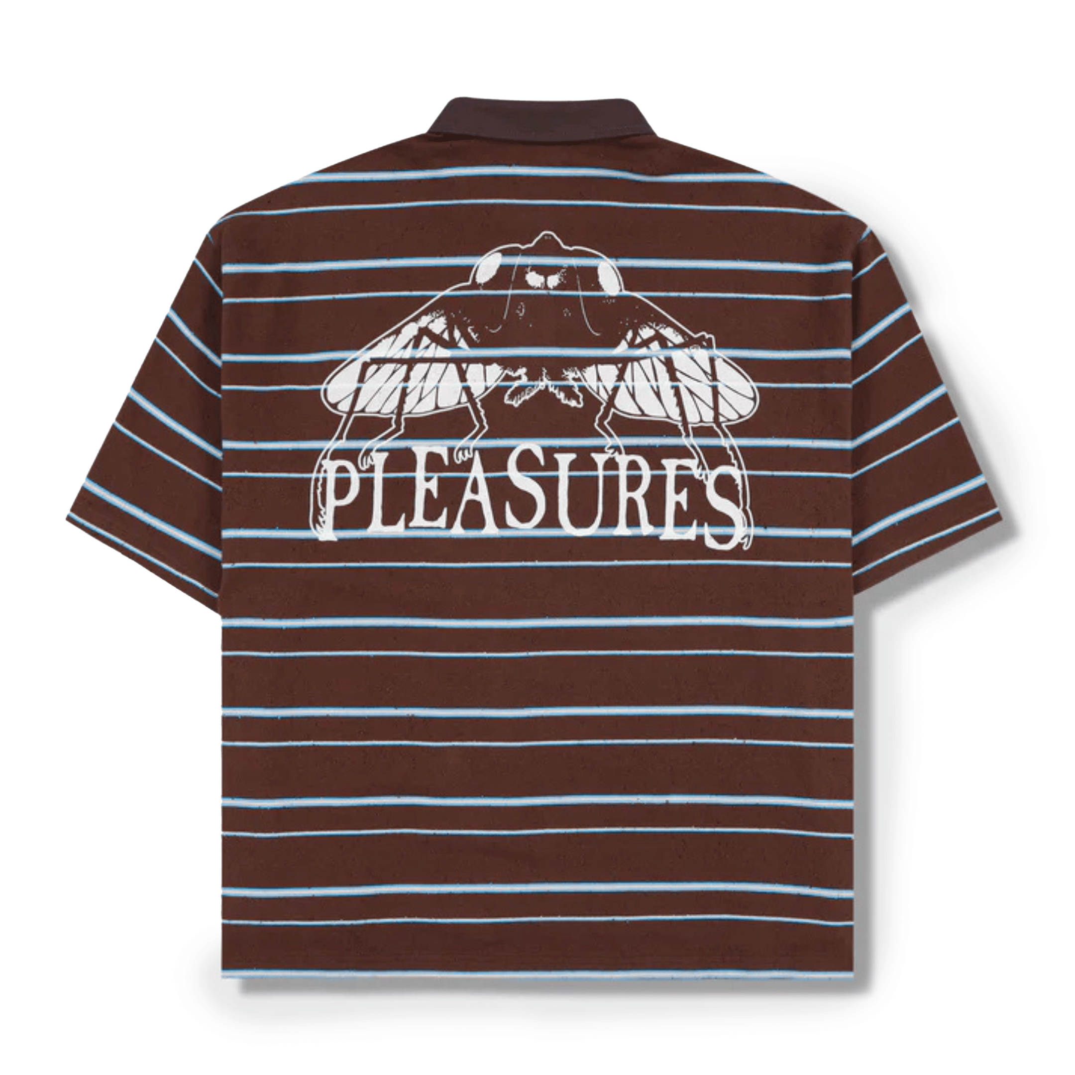 Pleasures Men's Teleport Boxy Polo Brown